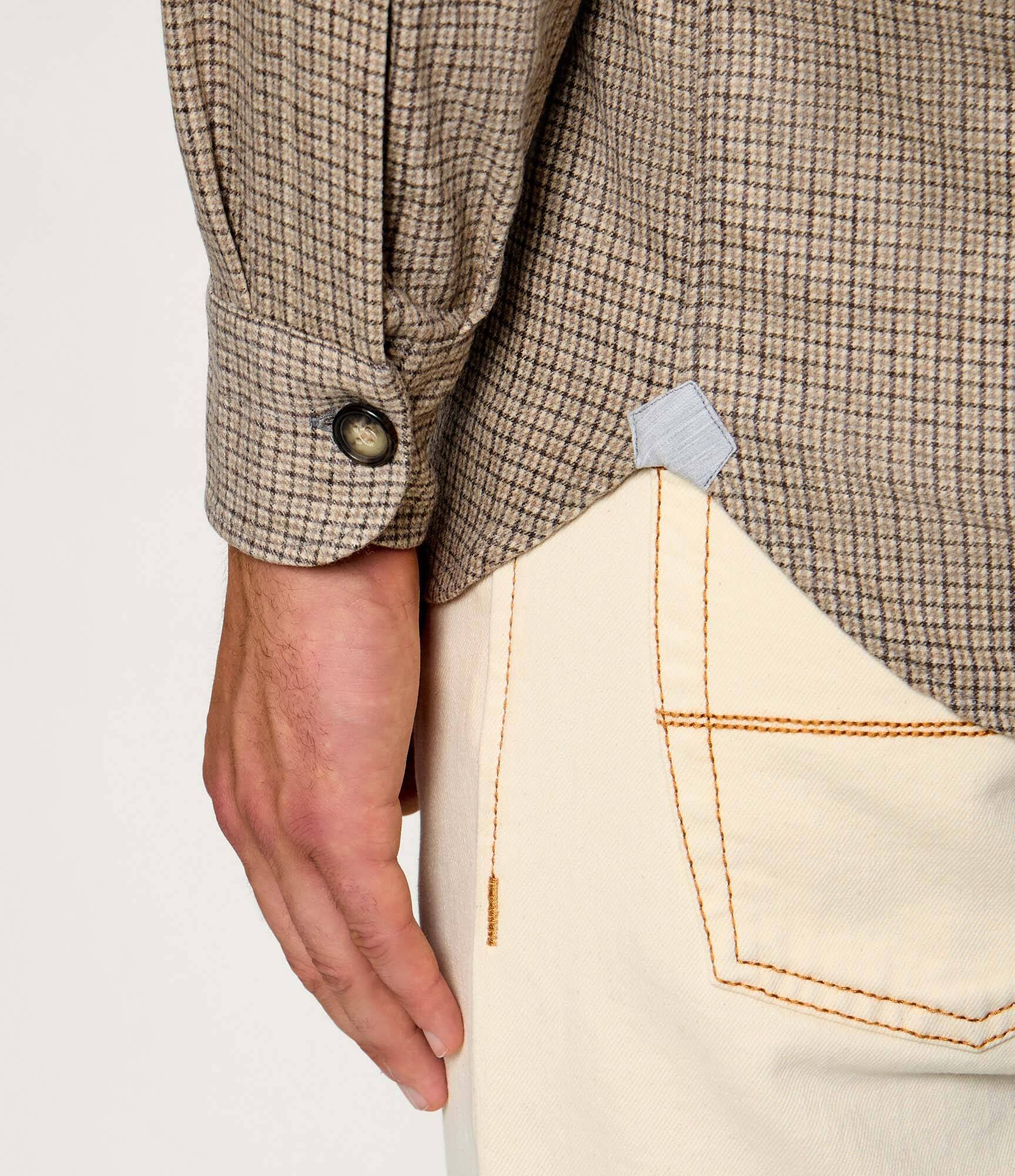 Eleventy De lână cămașă | regular fit cu adaos de lână