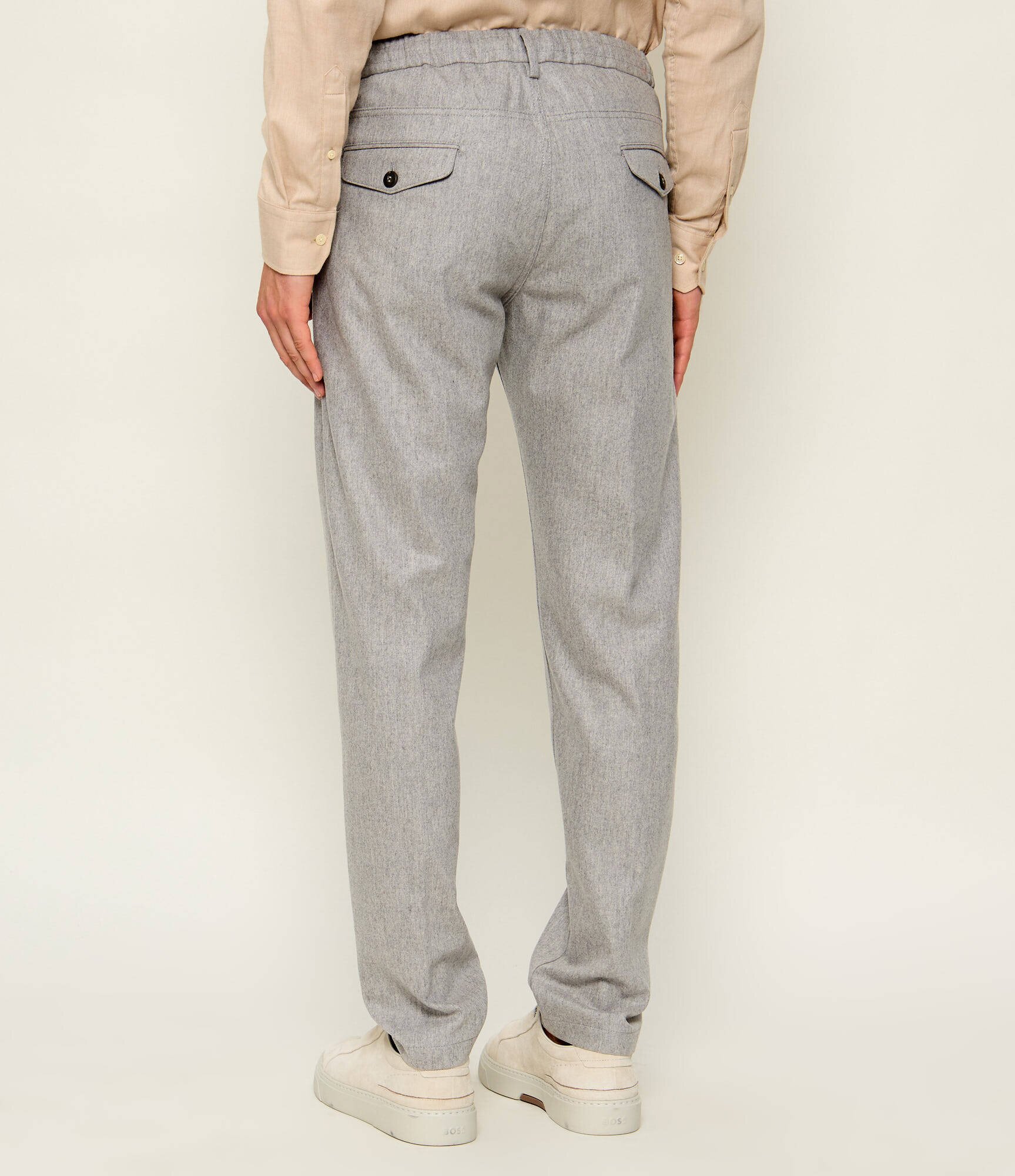 Eleventy De lână pantaloni chino | Straight fit cu adaos de cașmir