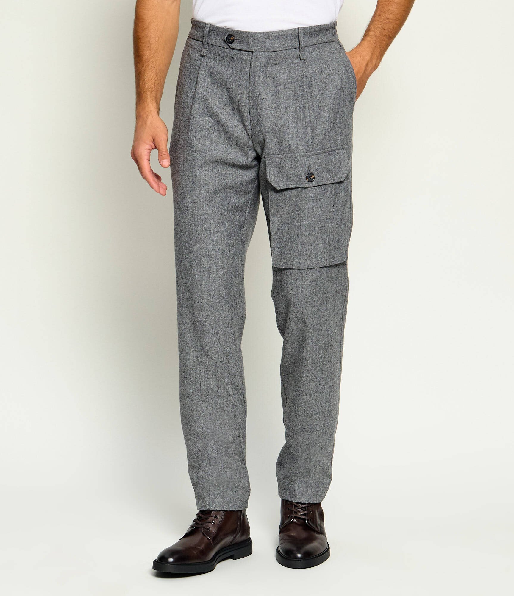 Eleventy De lână pantaloni | regular fit cu adaos de cașmir