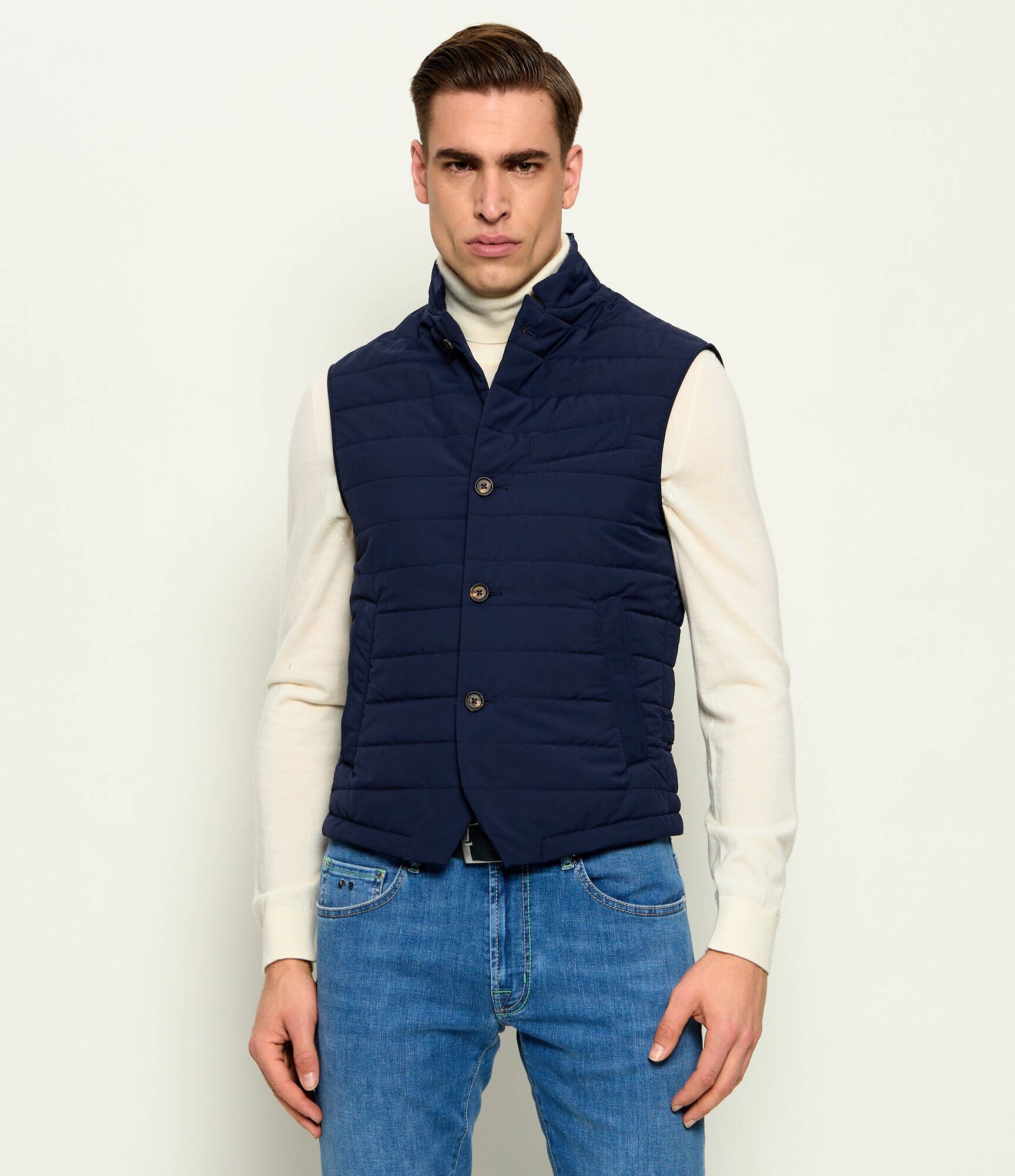 Eleventy De lână vestă | Slim Fit