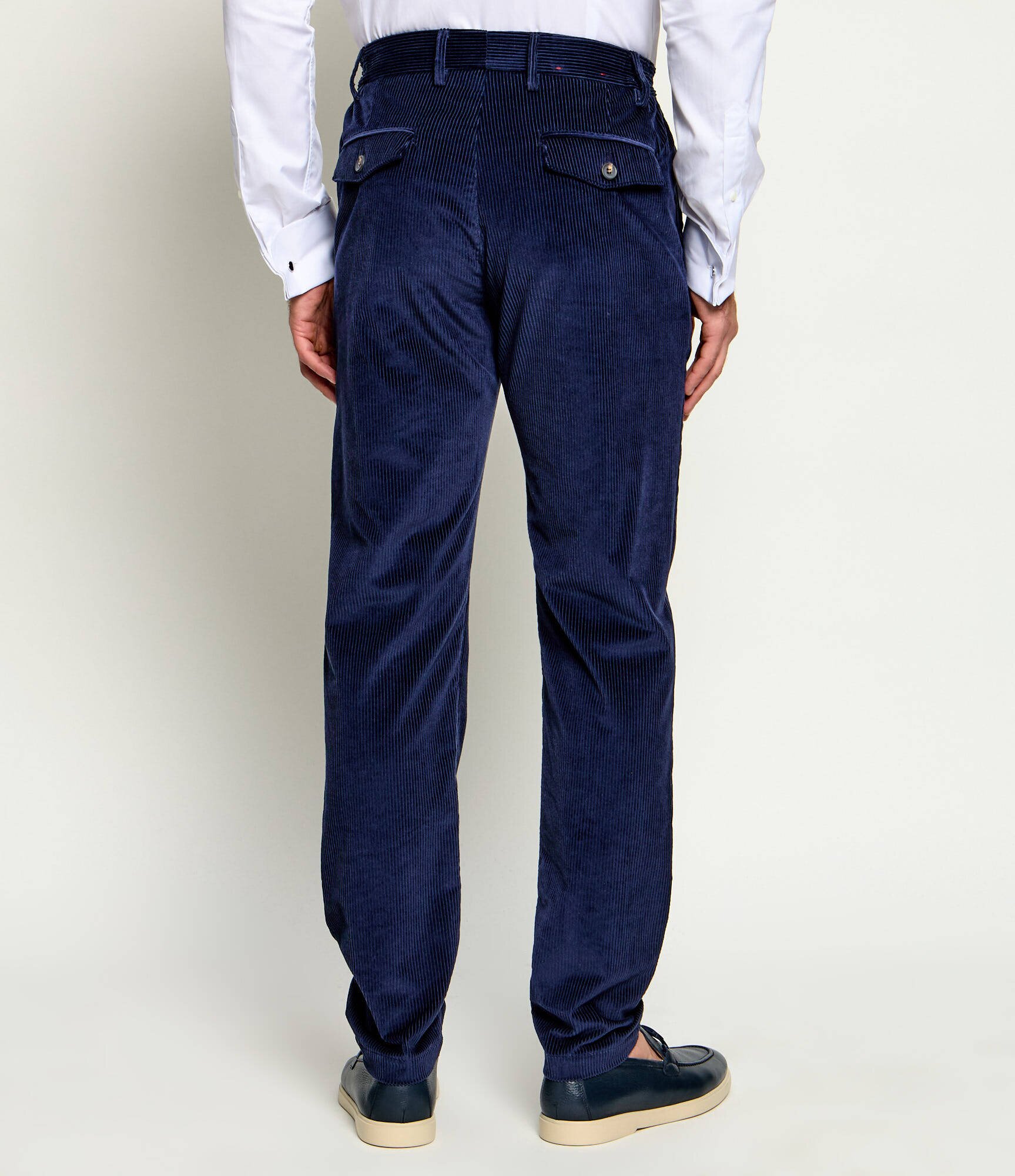 Eleventy Pantaloni | catifea reiată | regular fit cu adaos de cașmir