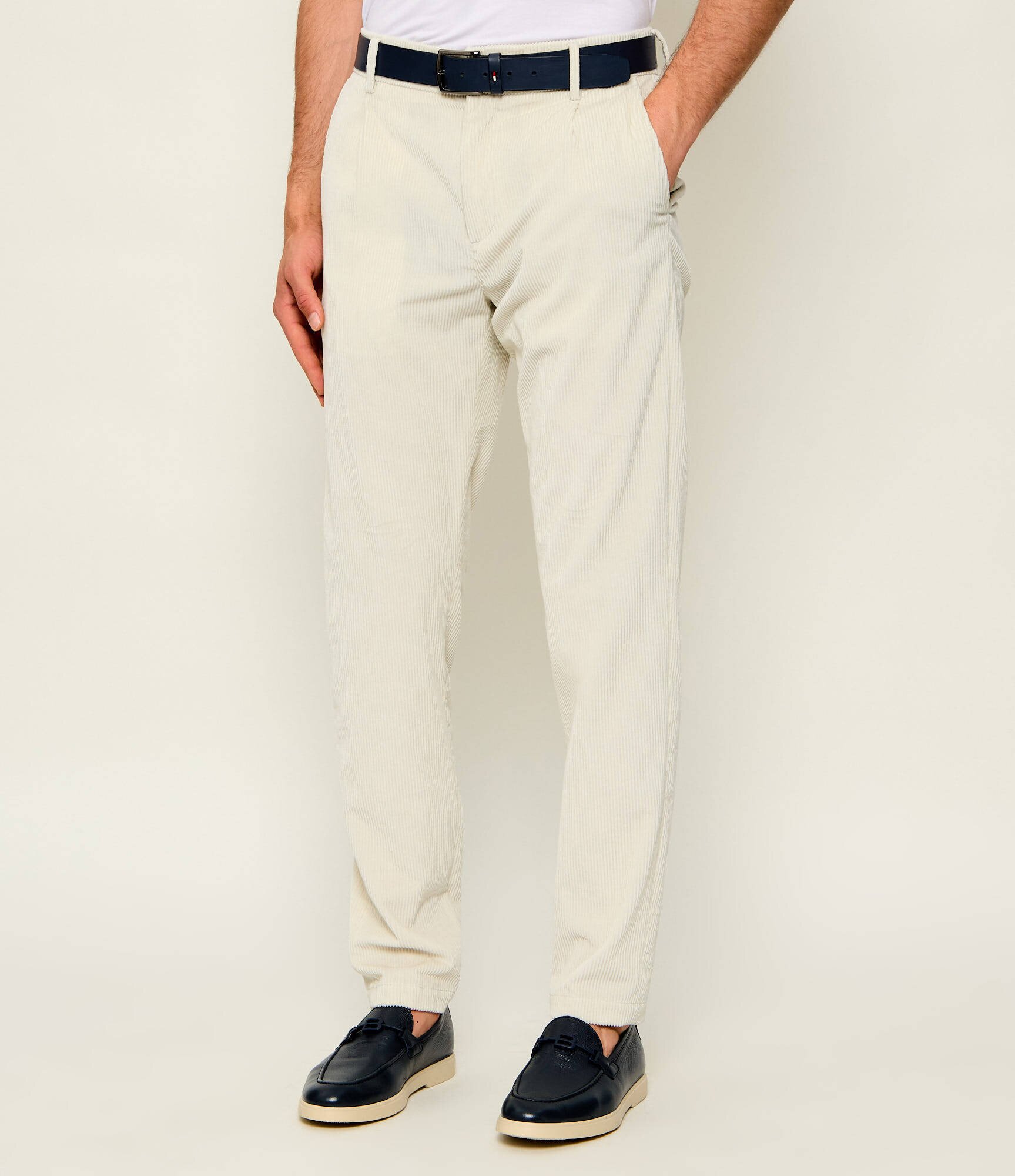 Eleventy Pantaloni | catifea reiată | regular fit cu adaos de cașmir