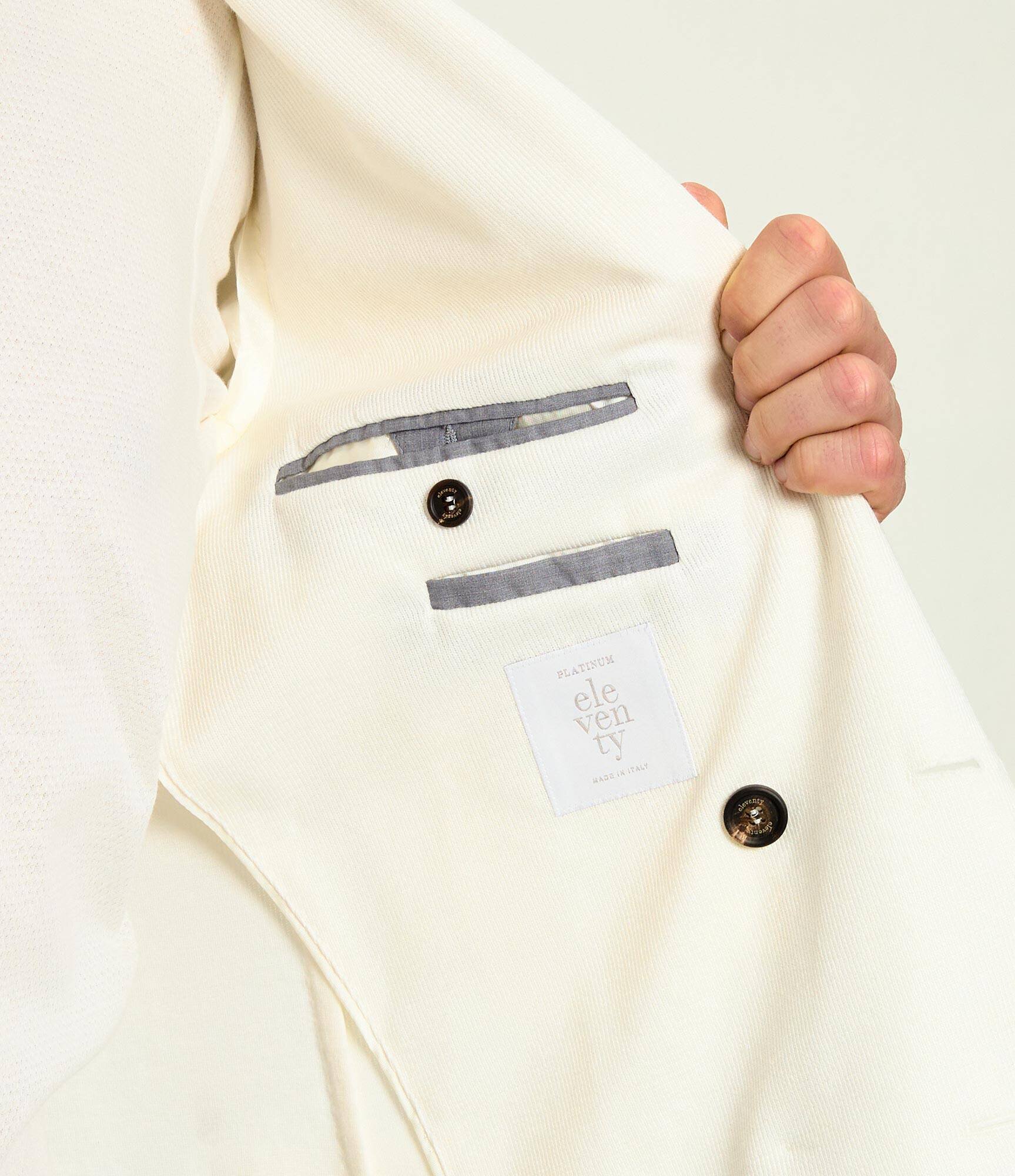 Eleventy Sacou | regular fit | cu adaos de in