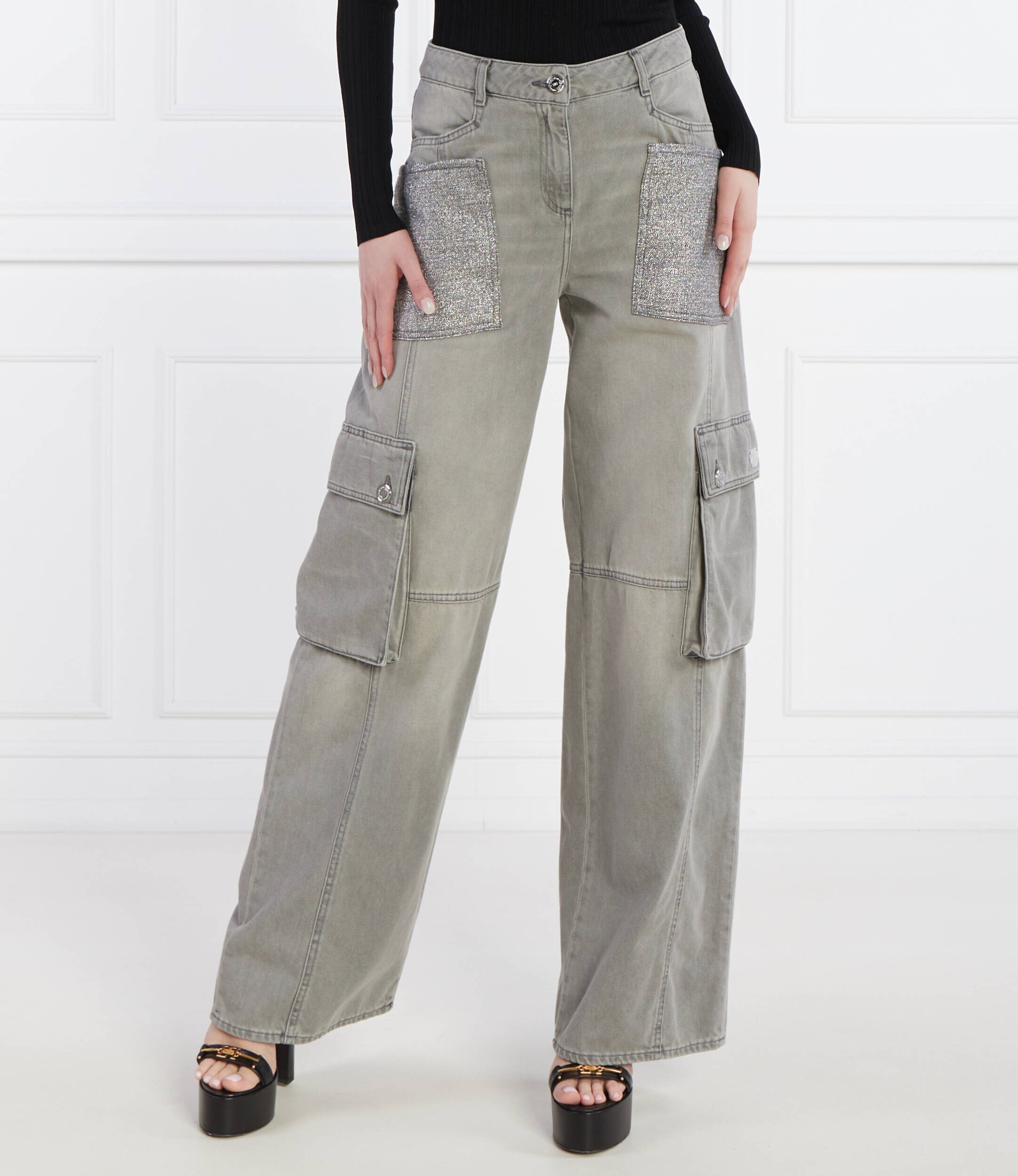 Elisabetta Franchi Blugi cargo | Oversize fit