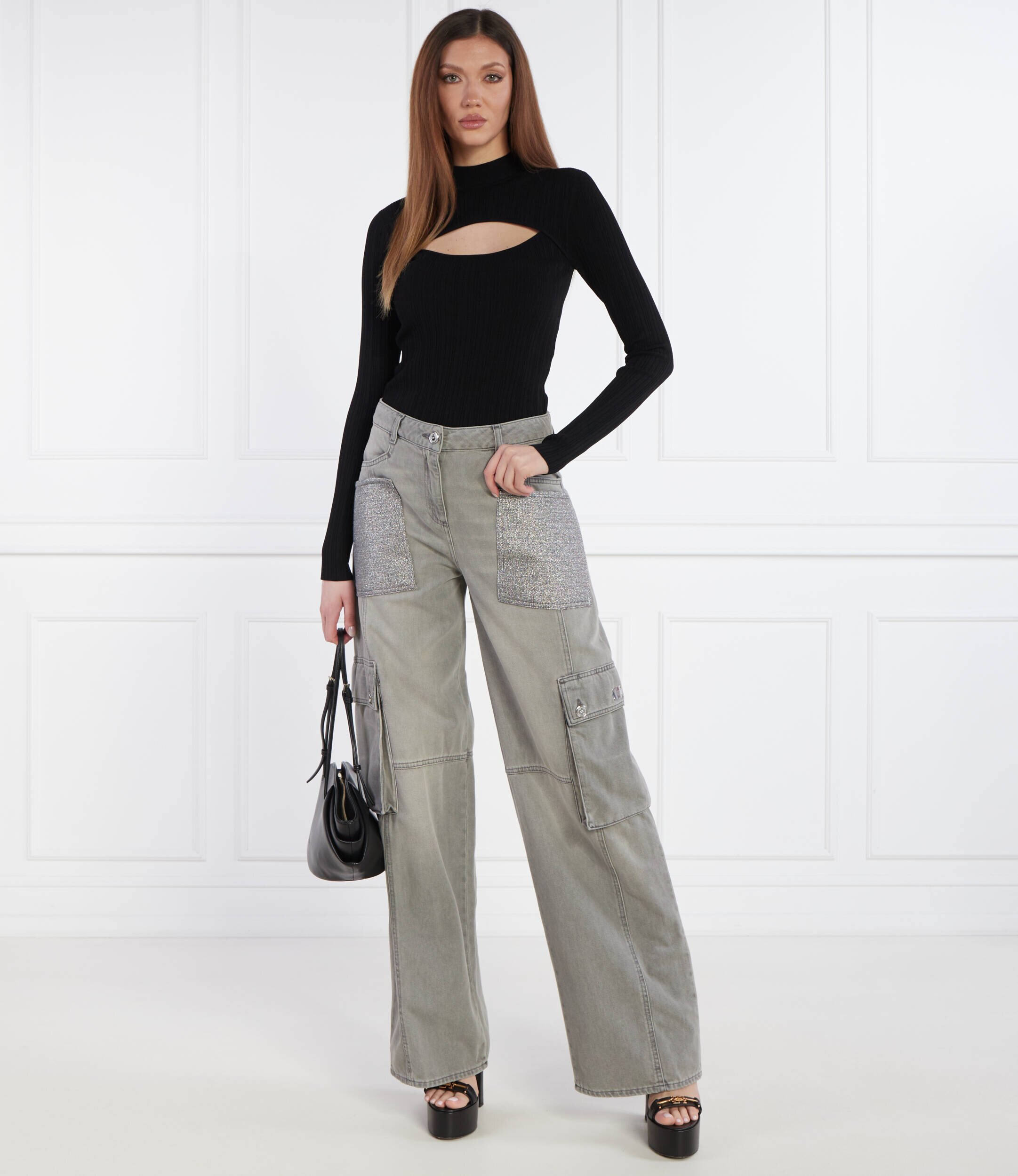 Elisabetta Franchi Blugi cargo | Oversize fit