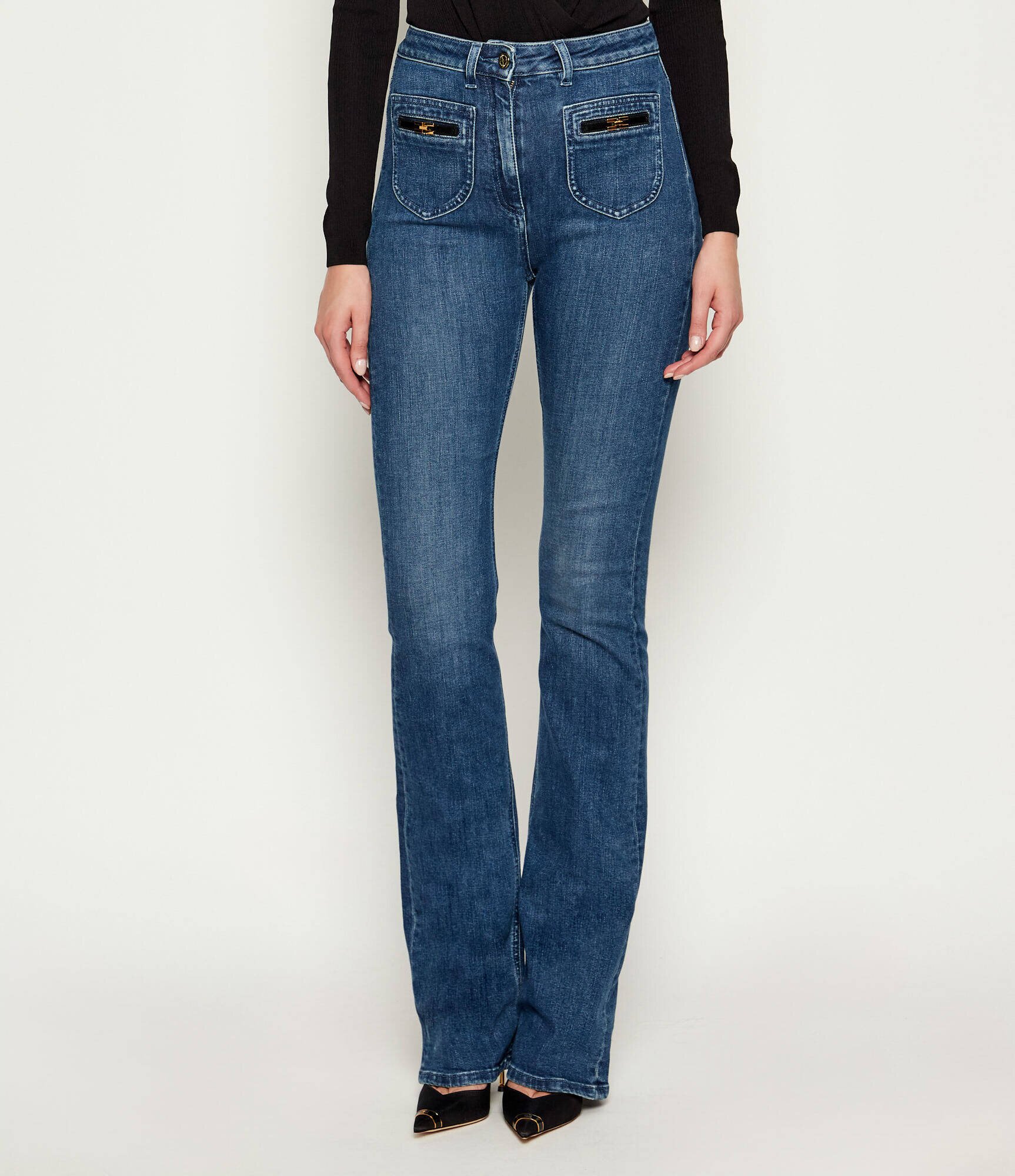 Elisabetta Franchi Blugi | flare fit