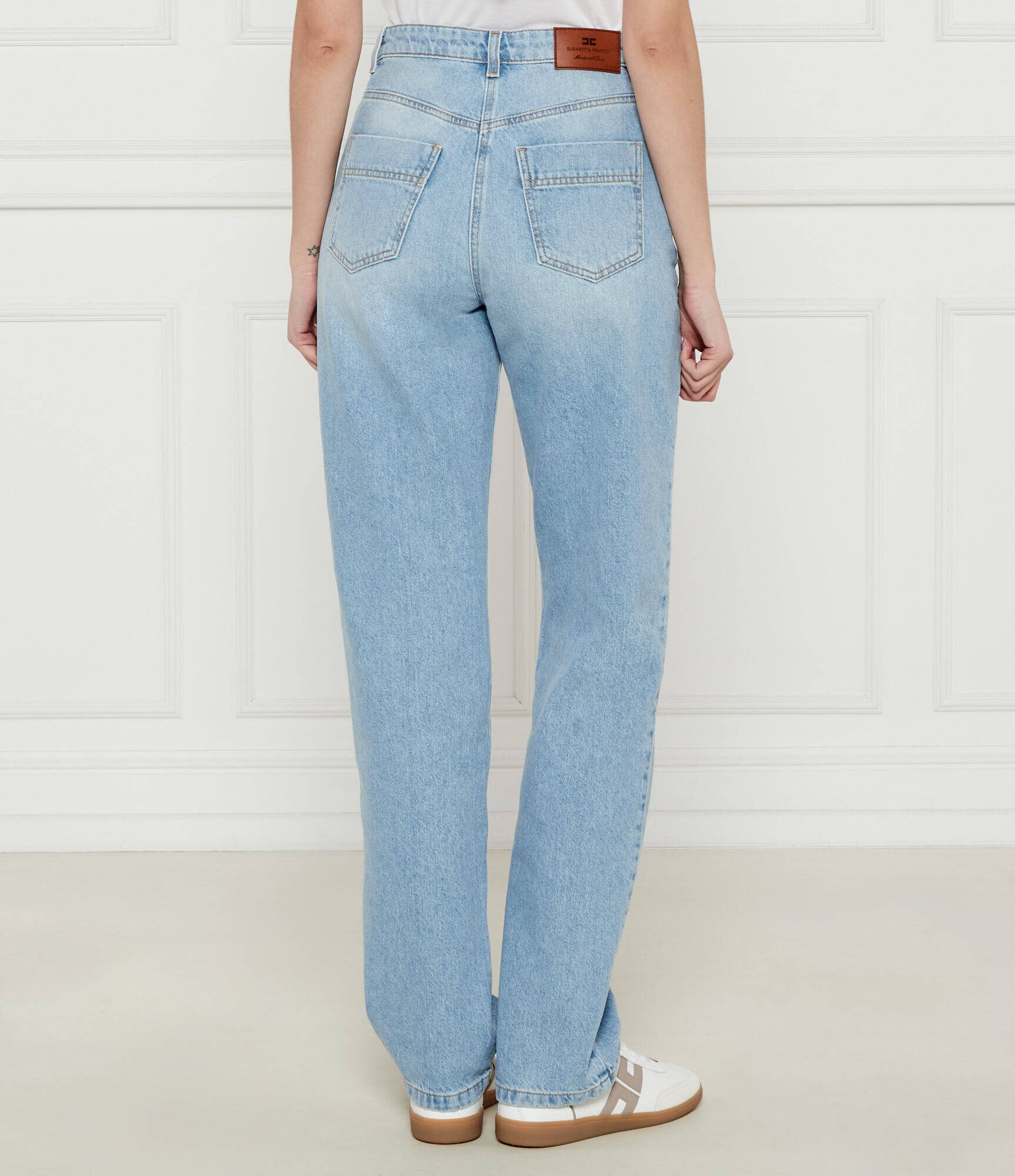 Elisabetta Franchi Blugi | Straight fit | high waist