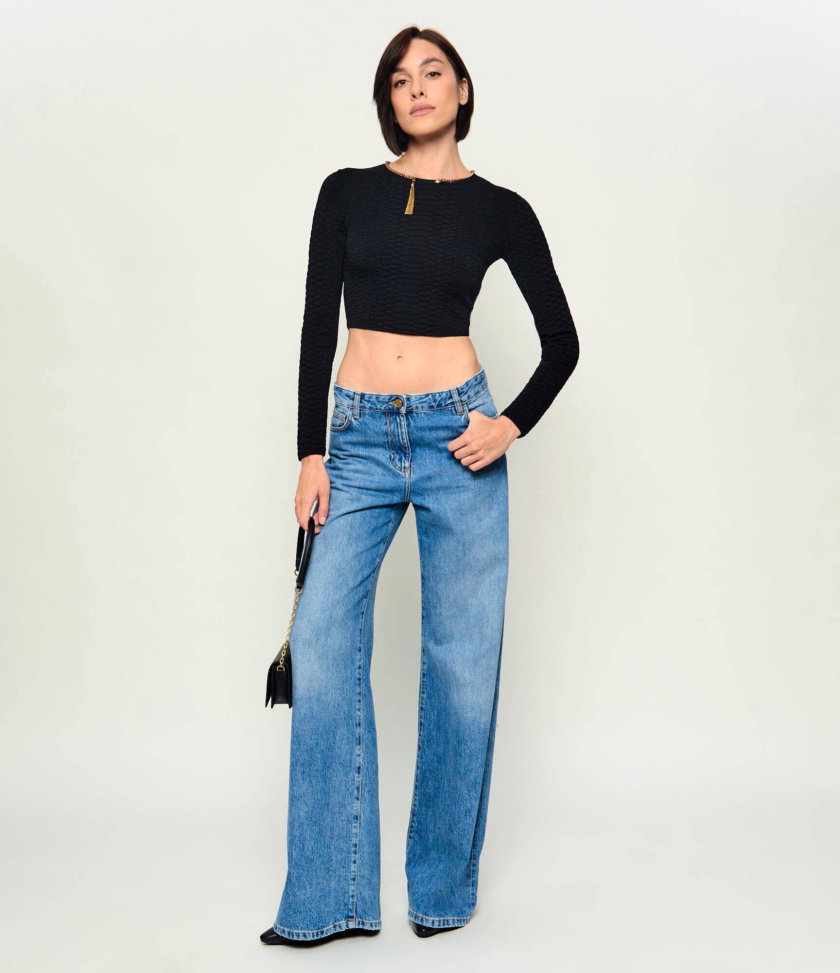 Elisabetta Franchi Bluză | Cropped Fit