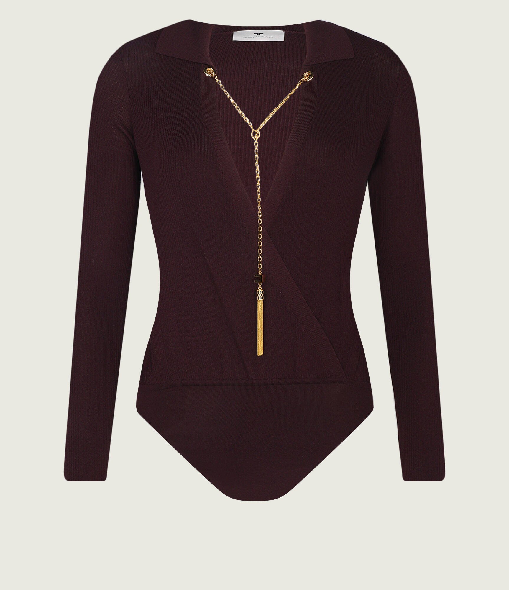 Elisabetta Franchi Body | Slim Fit cu adaos de mătase