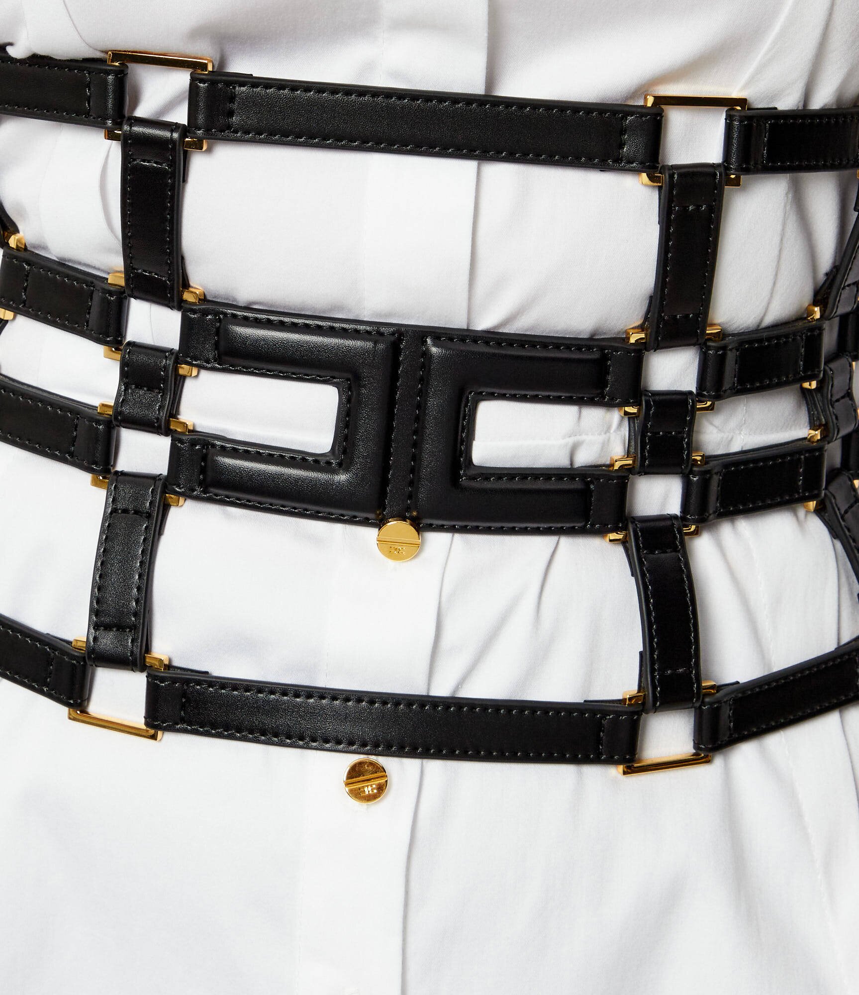 Elisabetta Franchi Curea cu adaos de piele