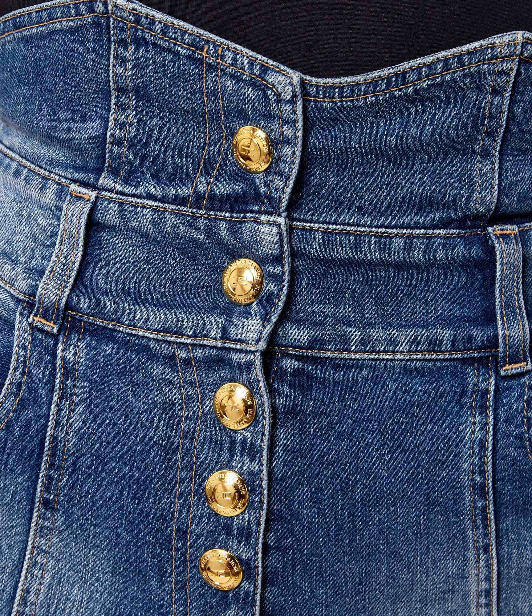 Elisabetta Franchi De blugi pantaloni scurți | Slim Fit