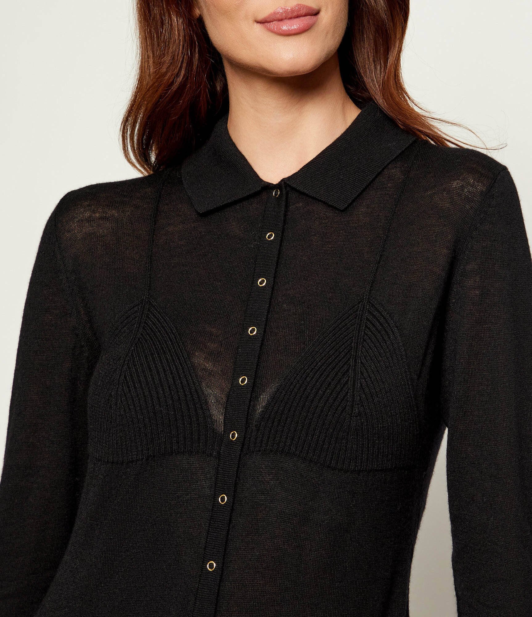 Elisabetta Franchi De lână cardigan | Slim Fit