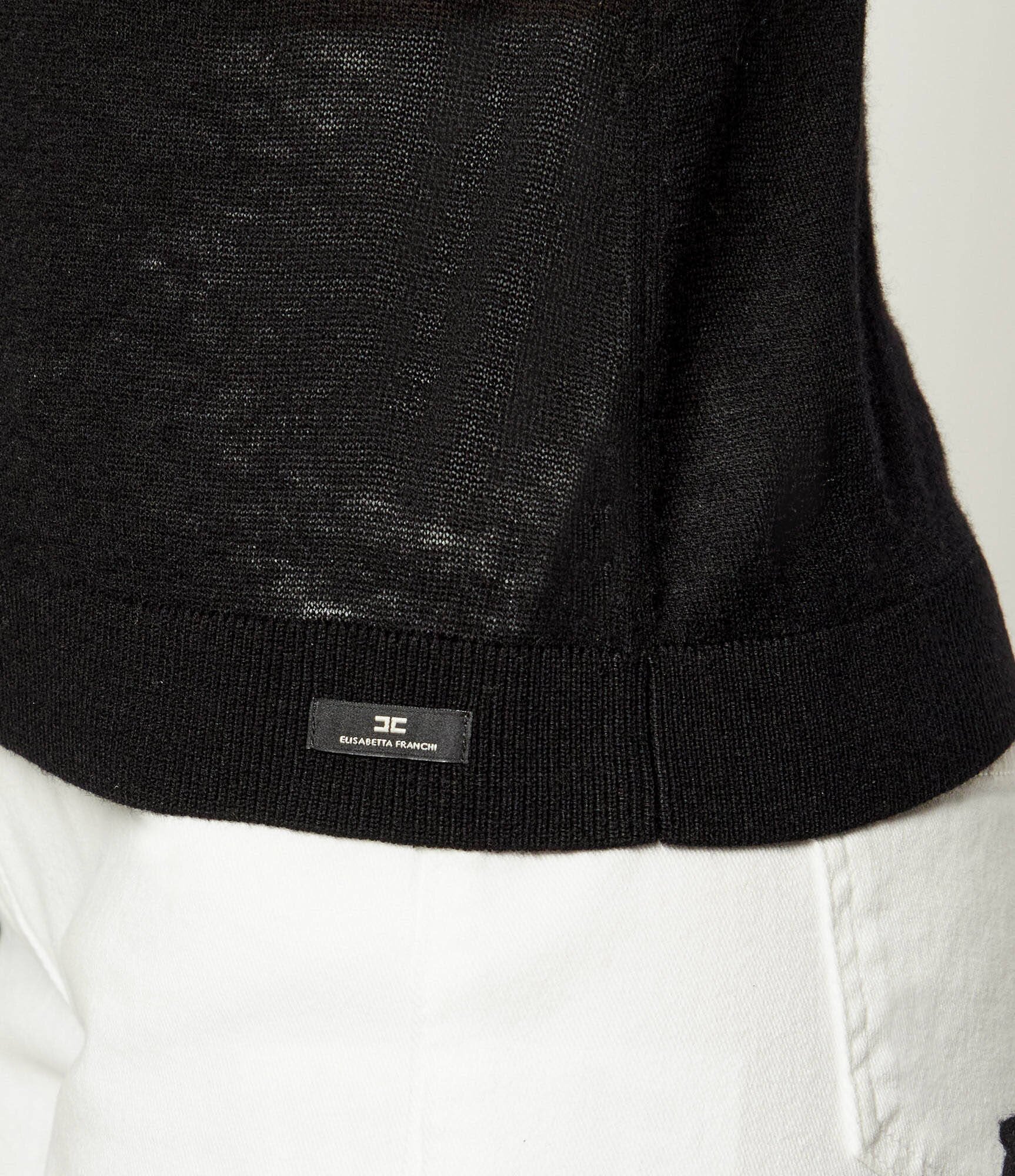 Elisabetta Franchi De lână cardigan | Slim Fit