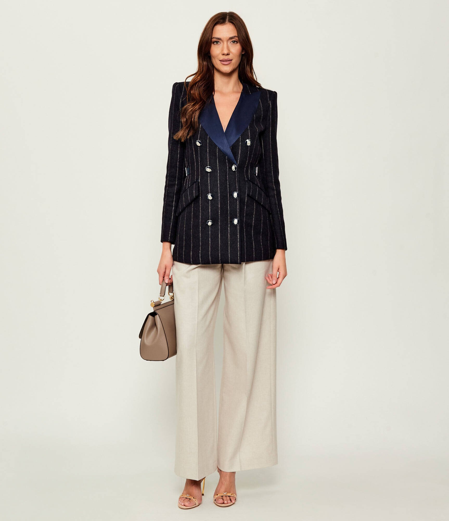 Elisabetta Franchi De lână jachetă | Slim Fit