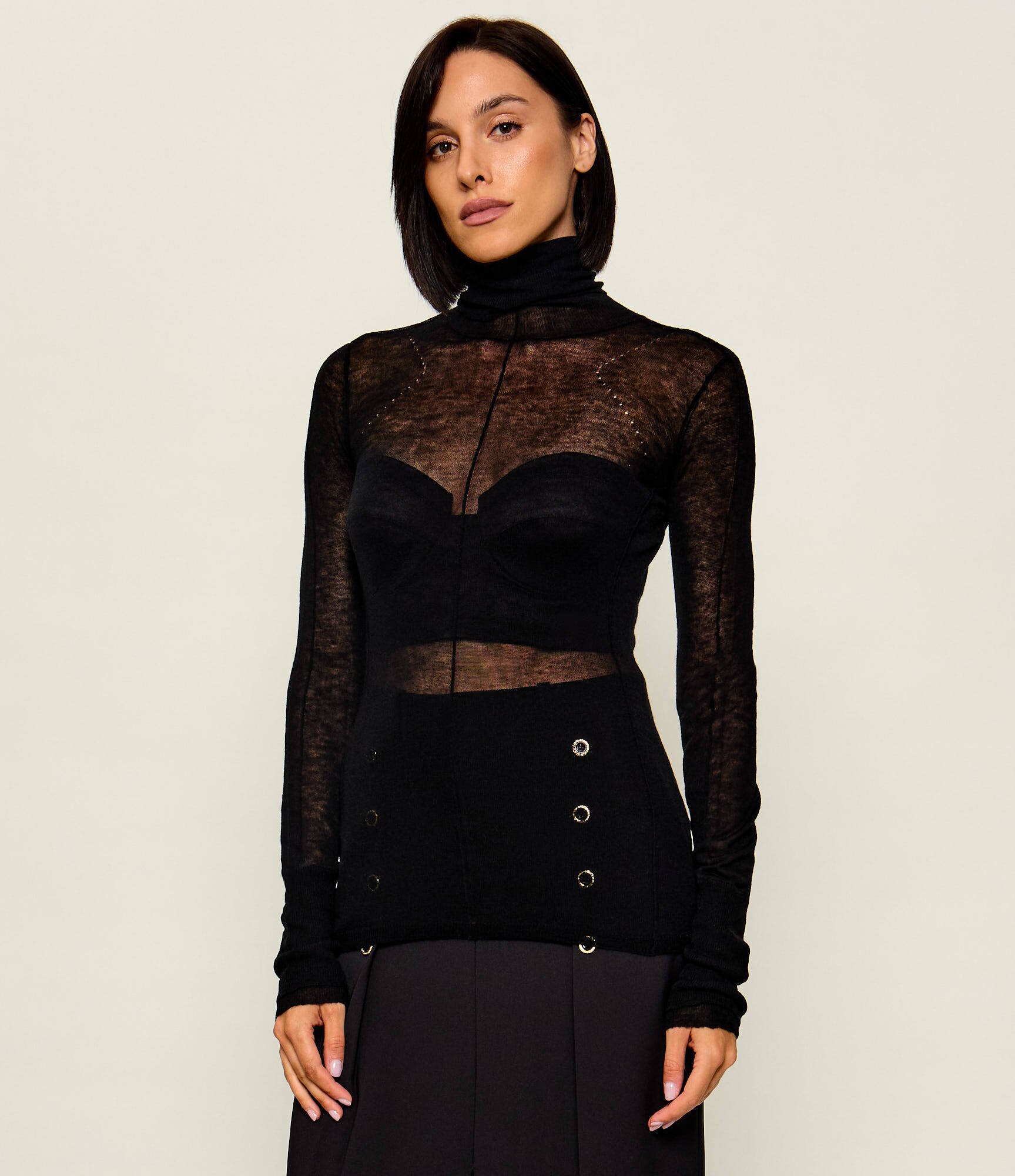 Elisabetta Franchi De lână maletă | Slim Fit