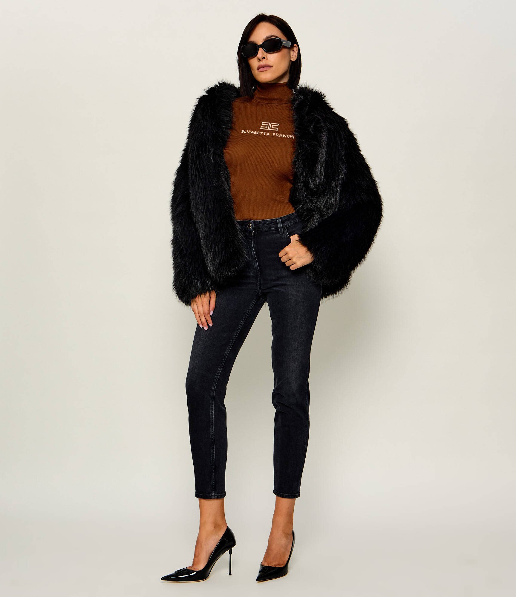 Elisabetta Franchi De lână maletă | Slim Fit