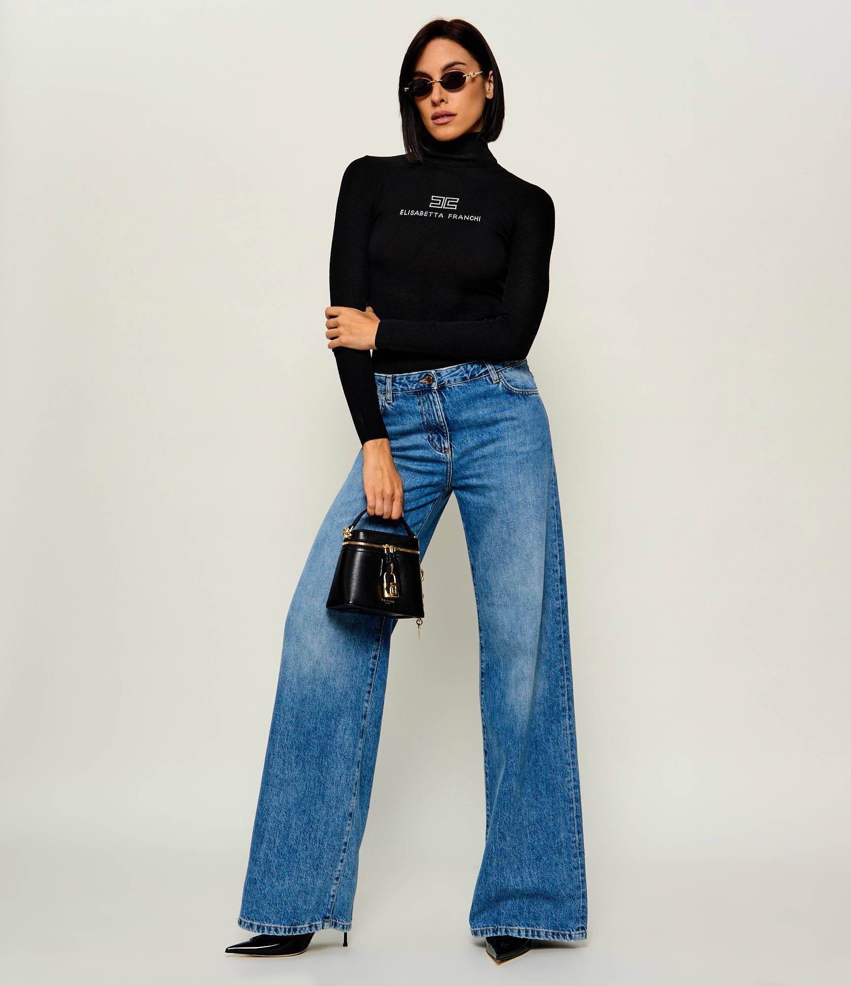 Elisabetta Franchi De lână maletă | Slim Fit