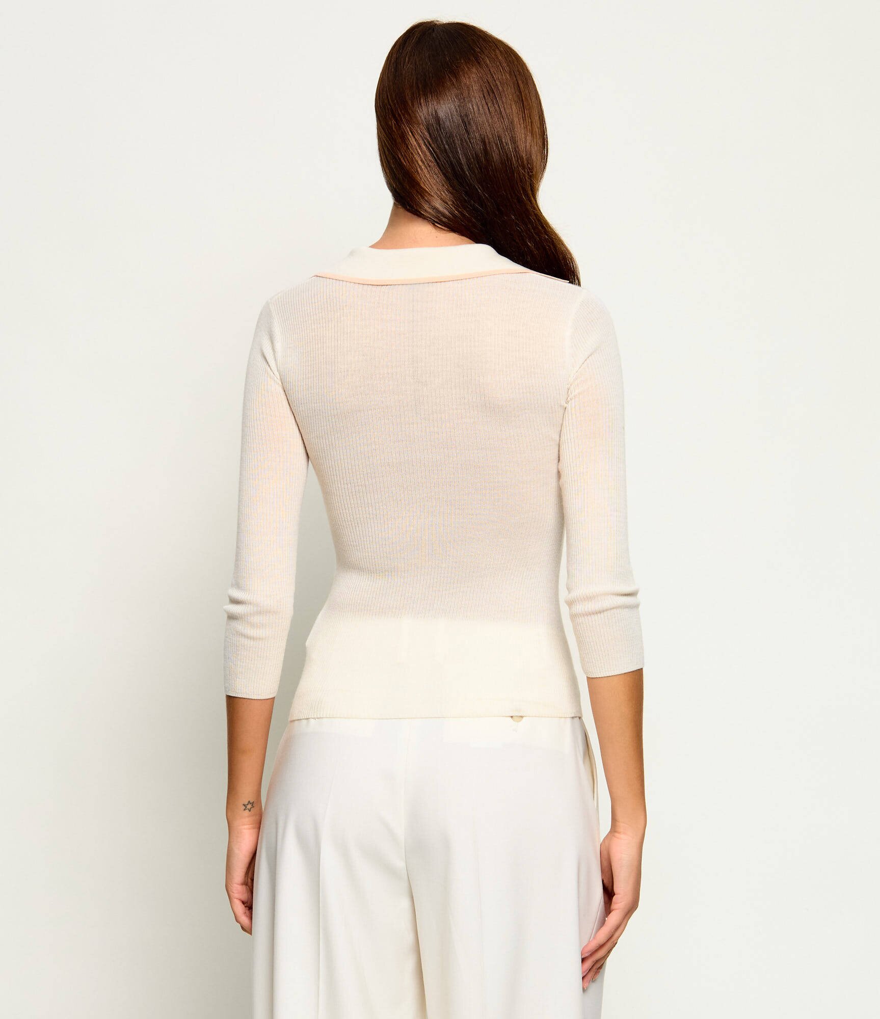 Elisabetta Franchi De lână polo | Slim Fit
