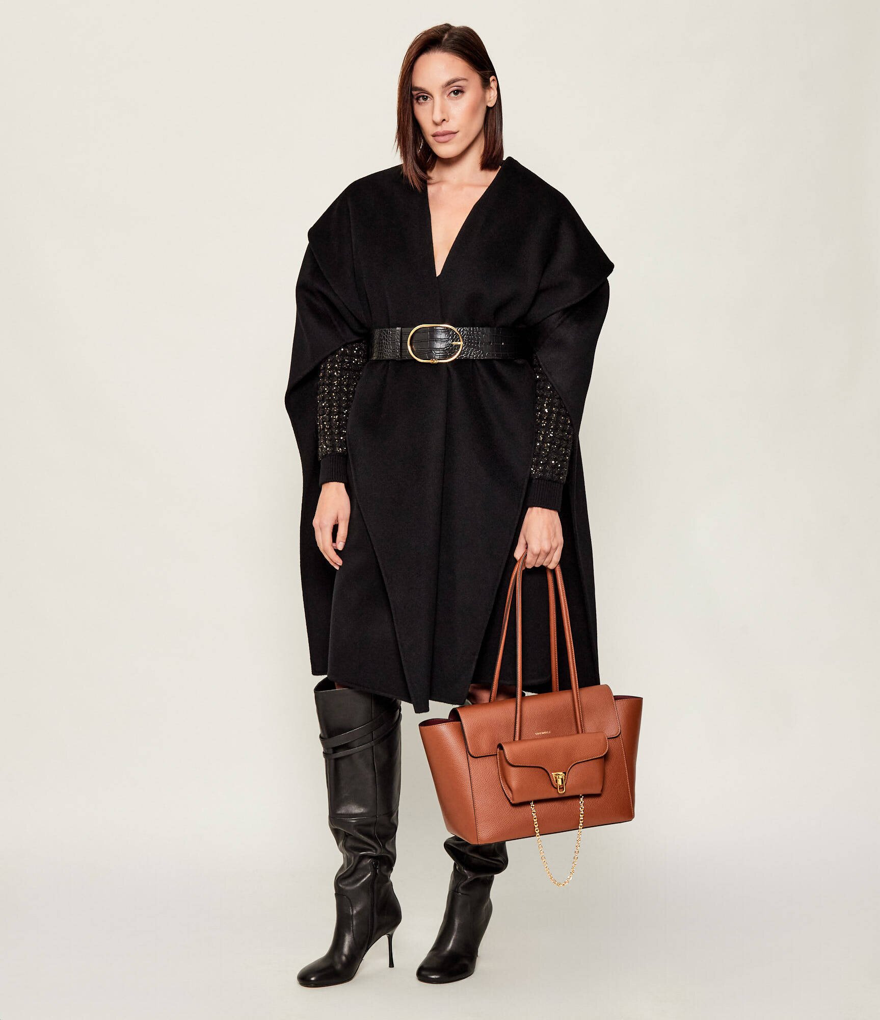 Elisabetta Franchi De lână poncho | Oversize fit