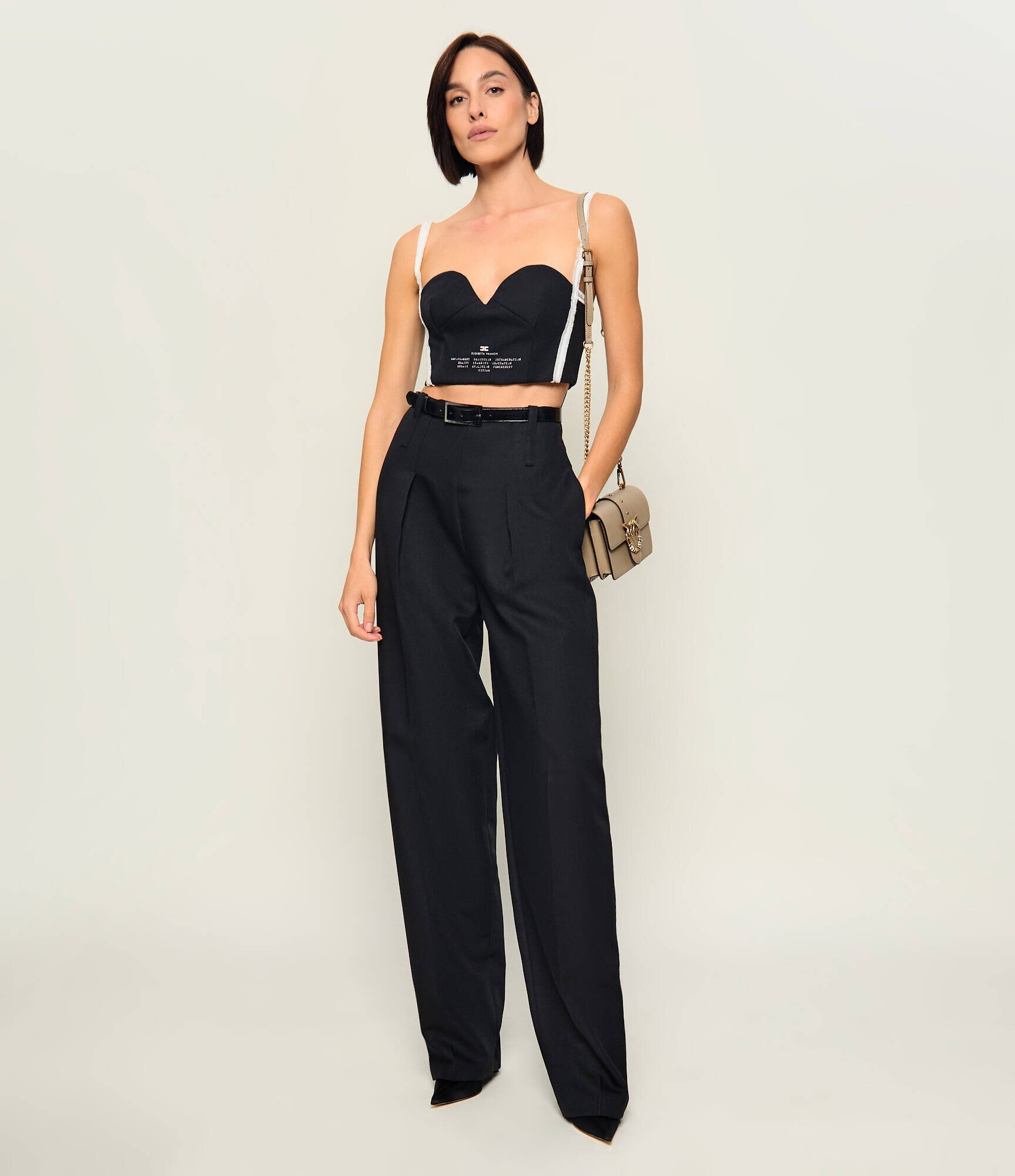 Elisabetta Franchi De lână top | Cropped Fit