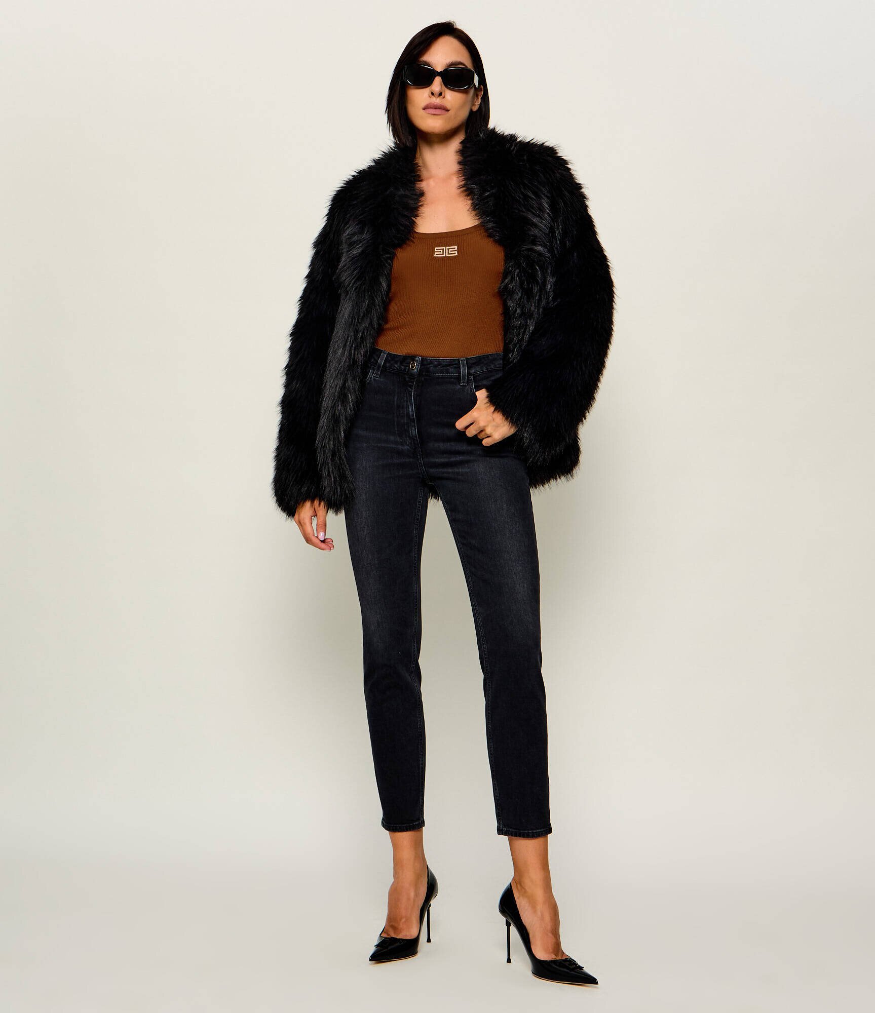 Elisabetta Franchi De lână top | Slim Fit