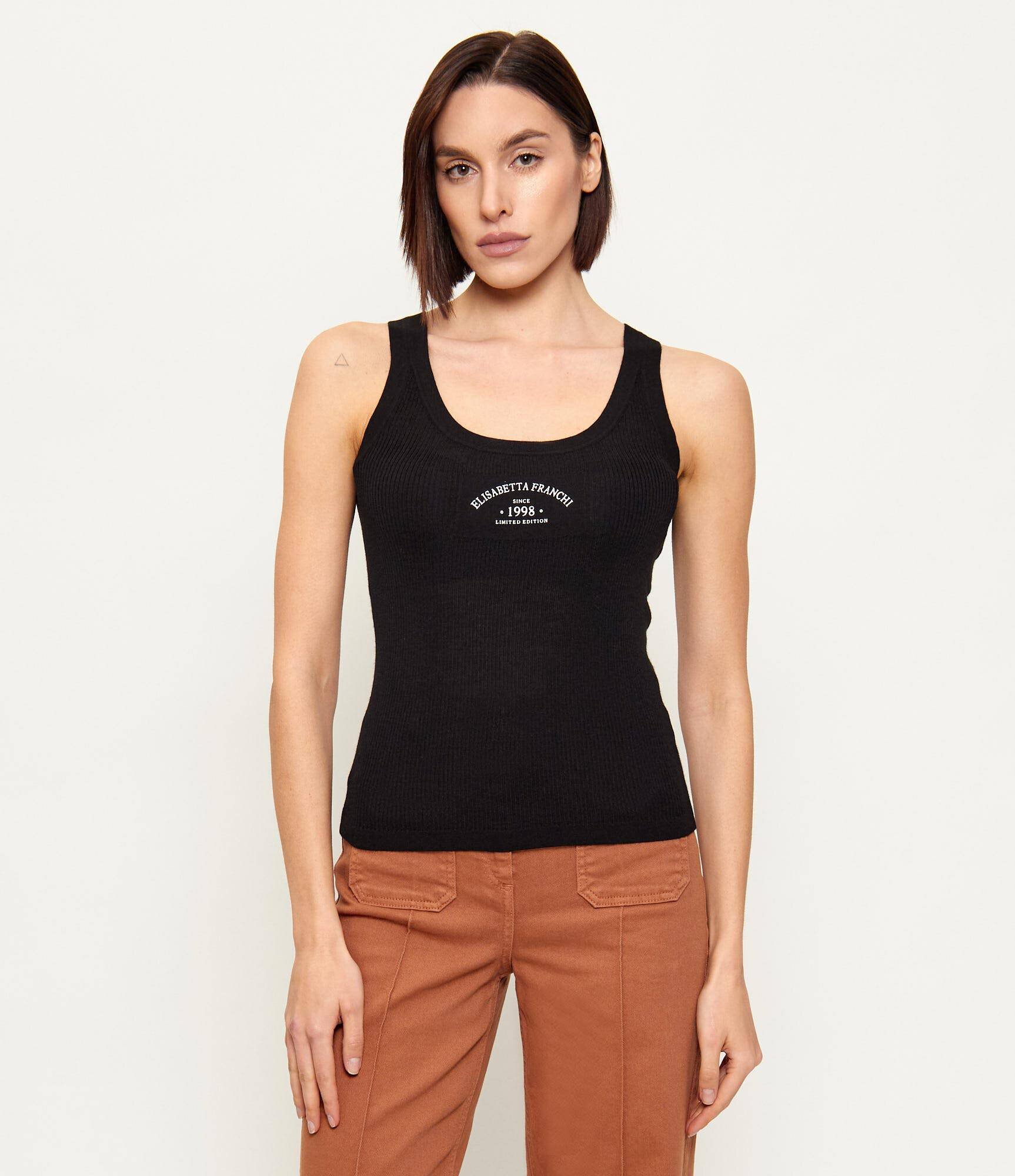 Elisabetta Franchi De lână top | Slim Fit