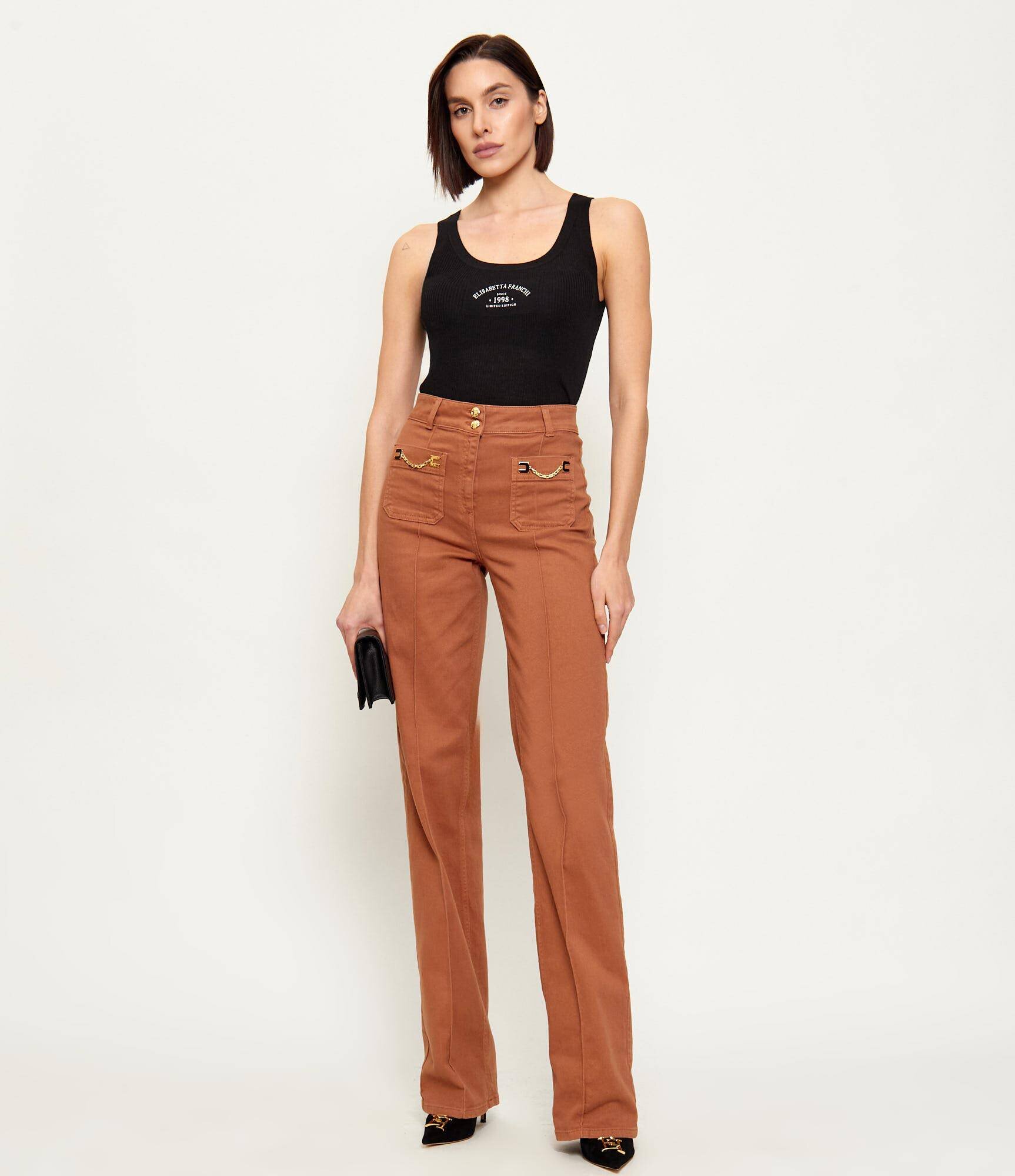 Elisabetta Franchi De lână top | Slim Fit