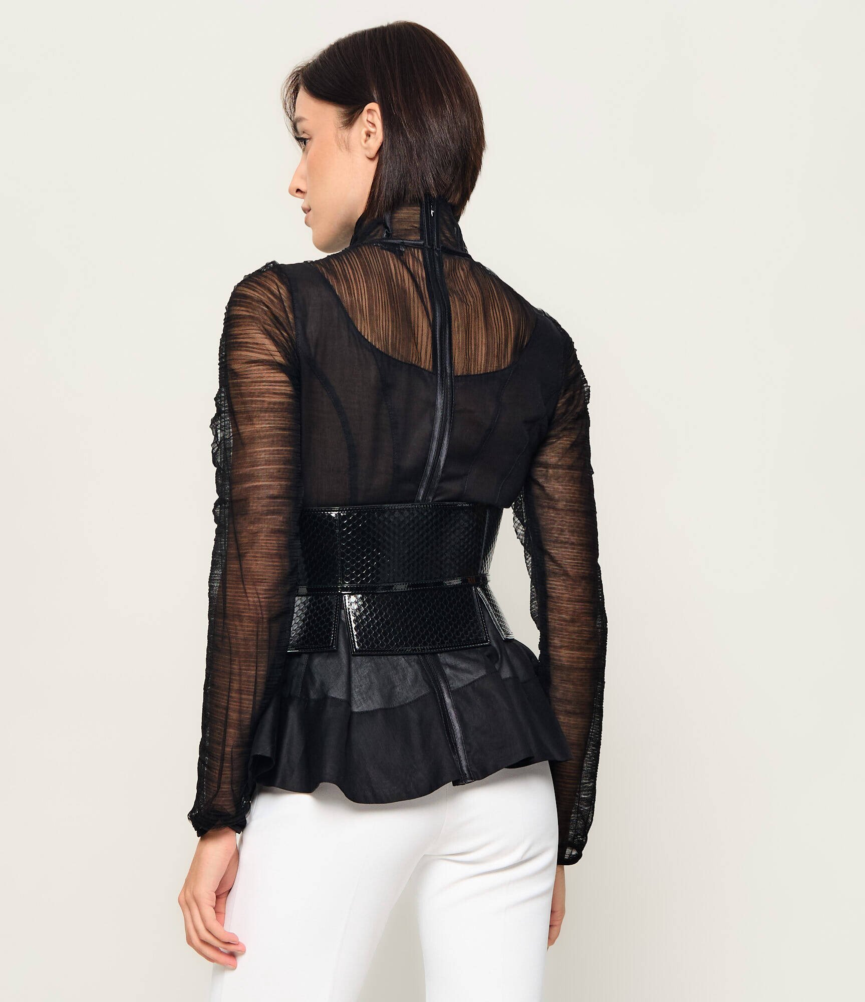 Elisabetta Franchi De piele corset | Slim Fit