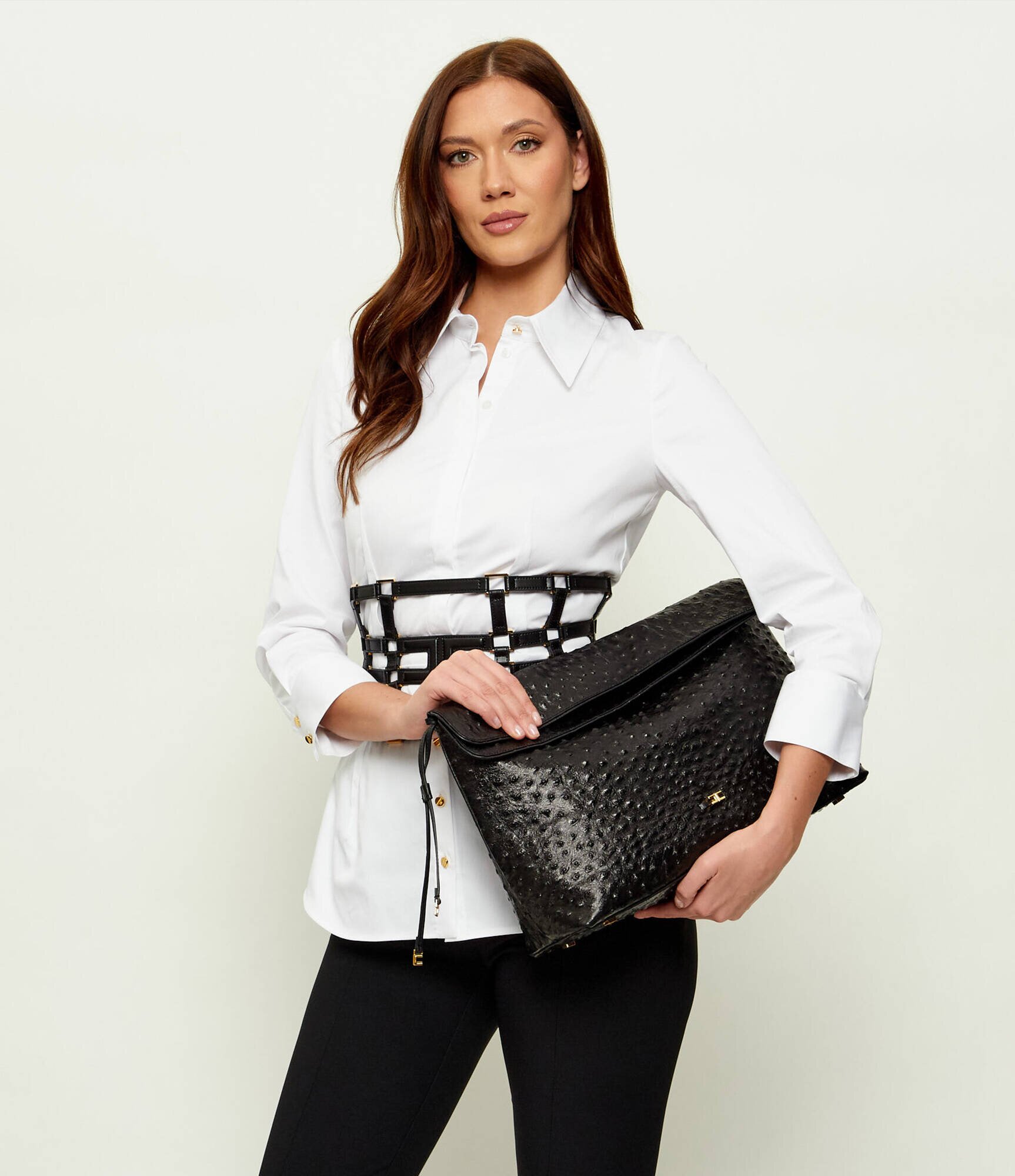 Elisabetta Franchi De piele geantă tip sac