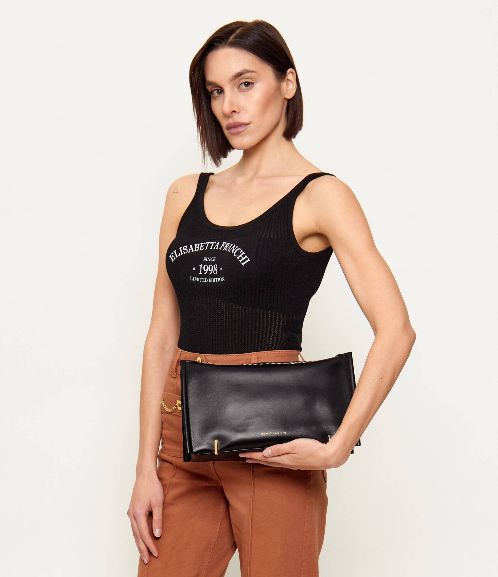 Elisabetta Franchi De piele poșetă plic