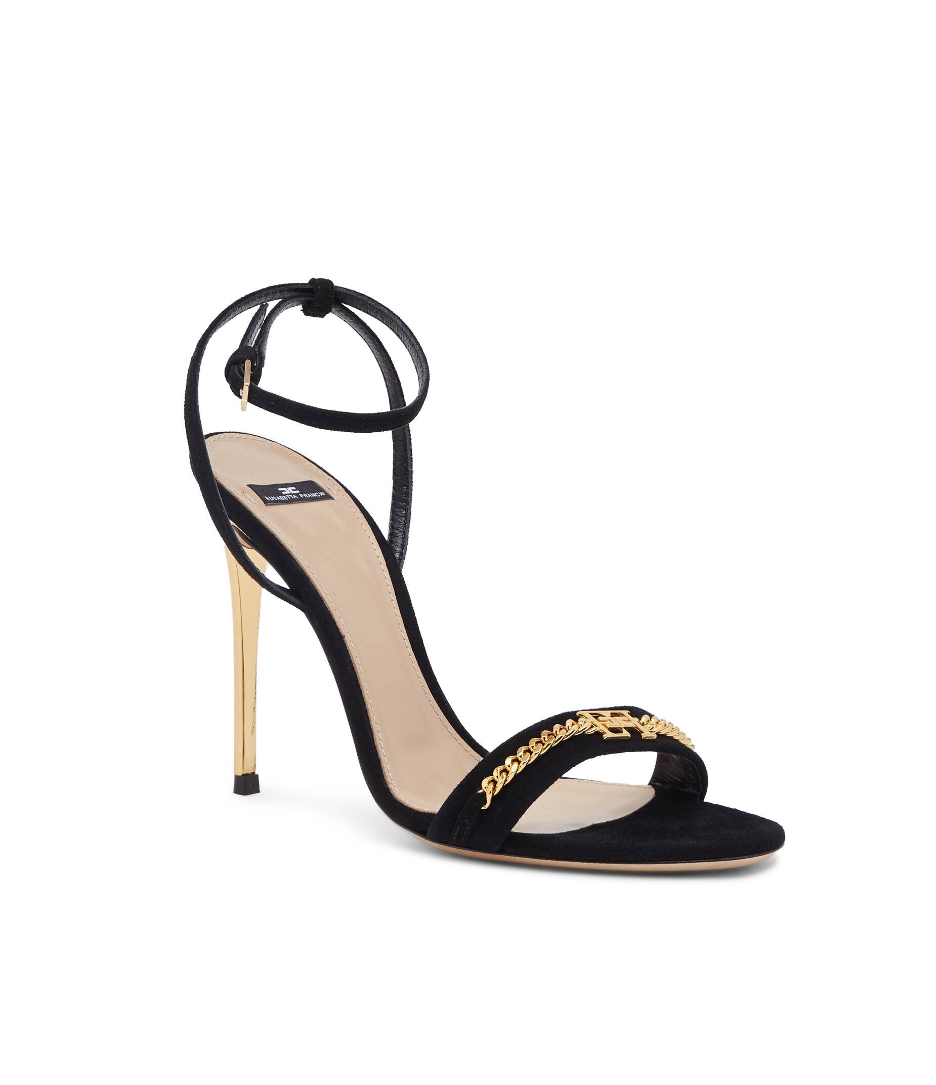 Elisabetta Franchi De piele sandale cu toc subțire