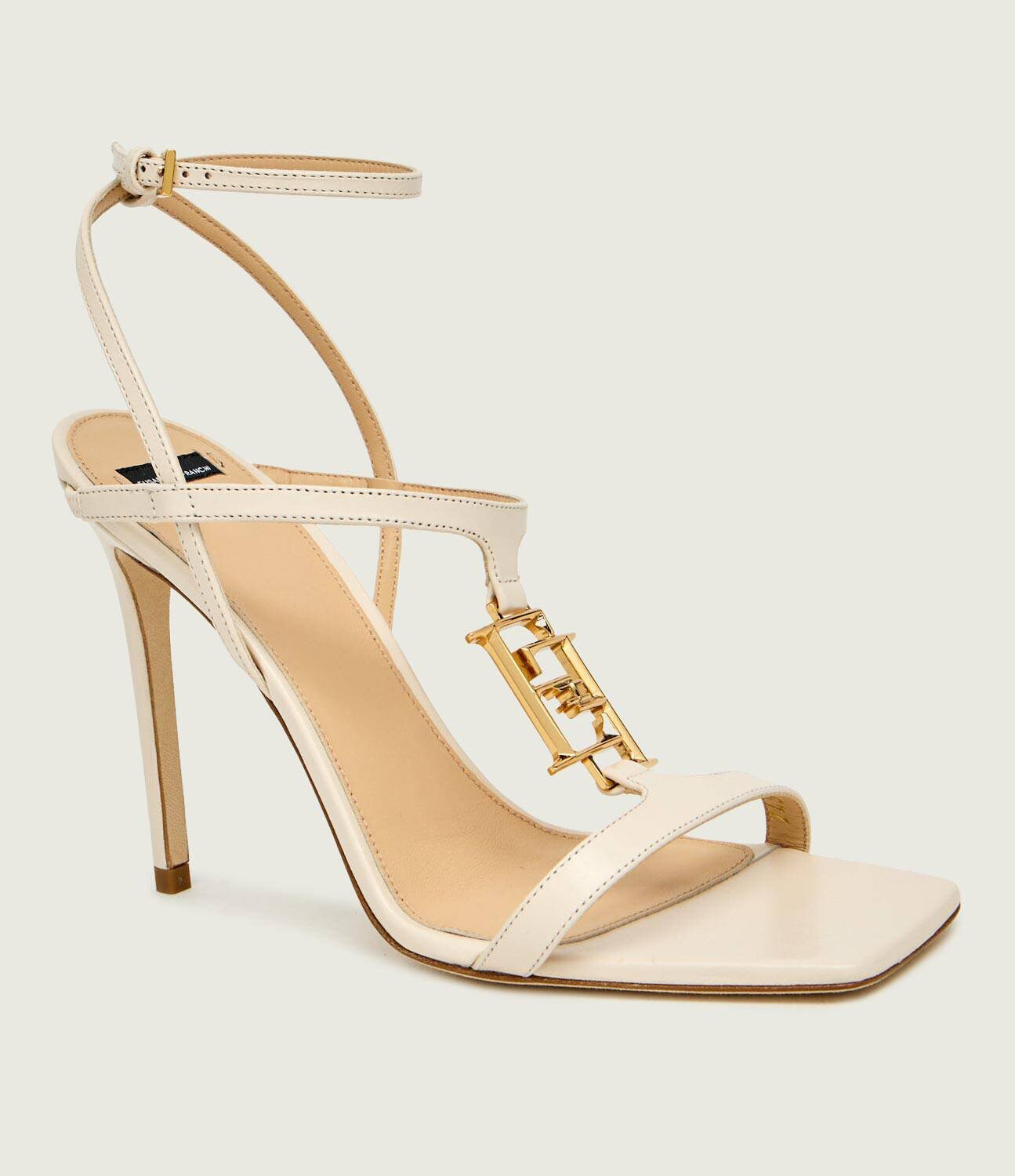 Elisabetta Franchi De piele sandale cu toc subțire