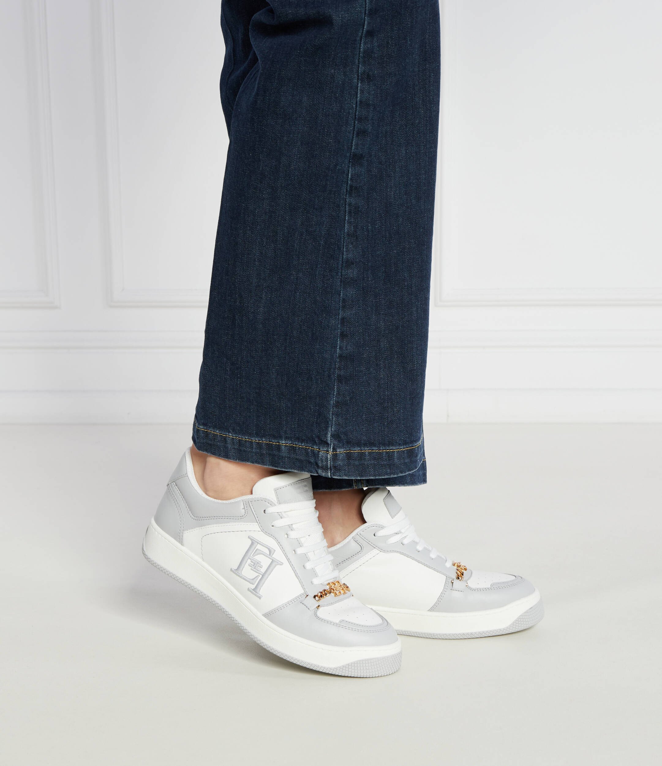 Elisabetta Franchi De piele sneakers