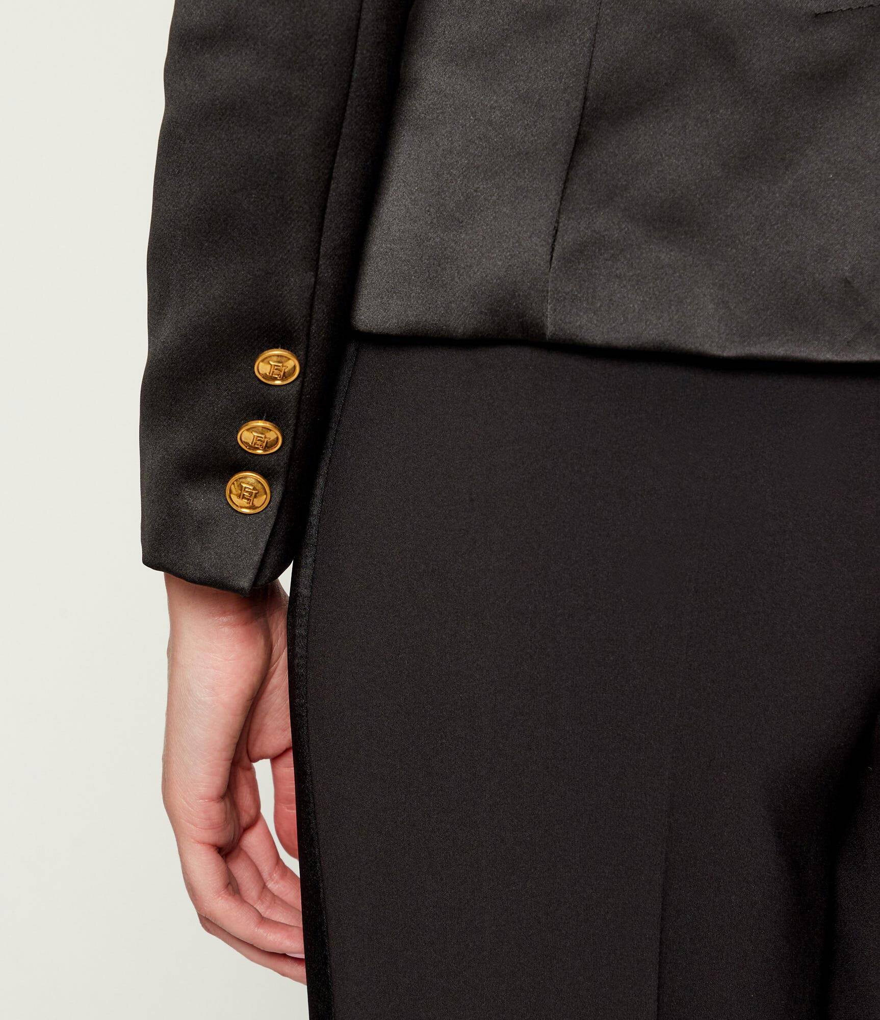 Elisabetta Franchi De satin jachetă | Slim Fit