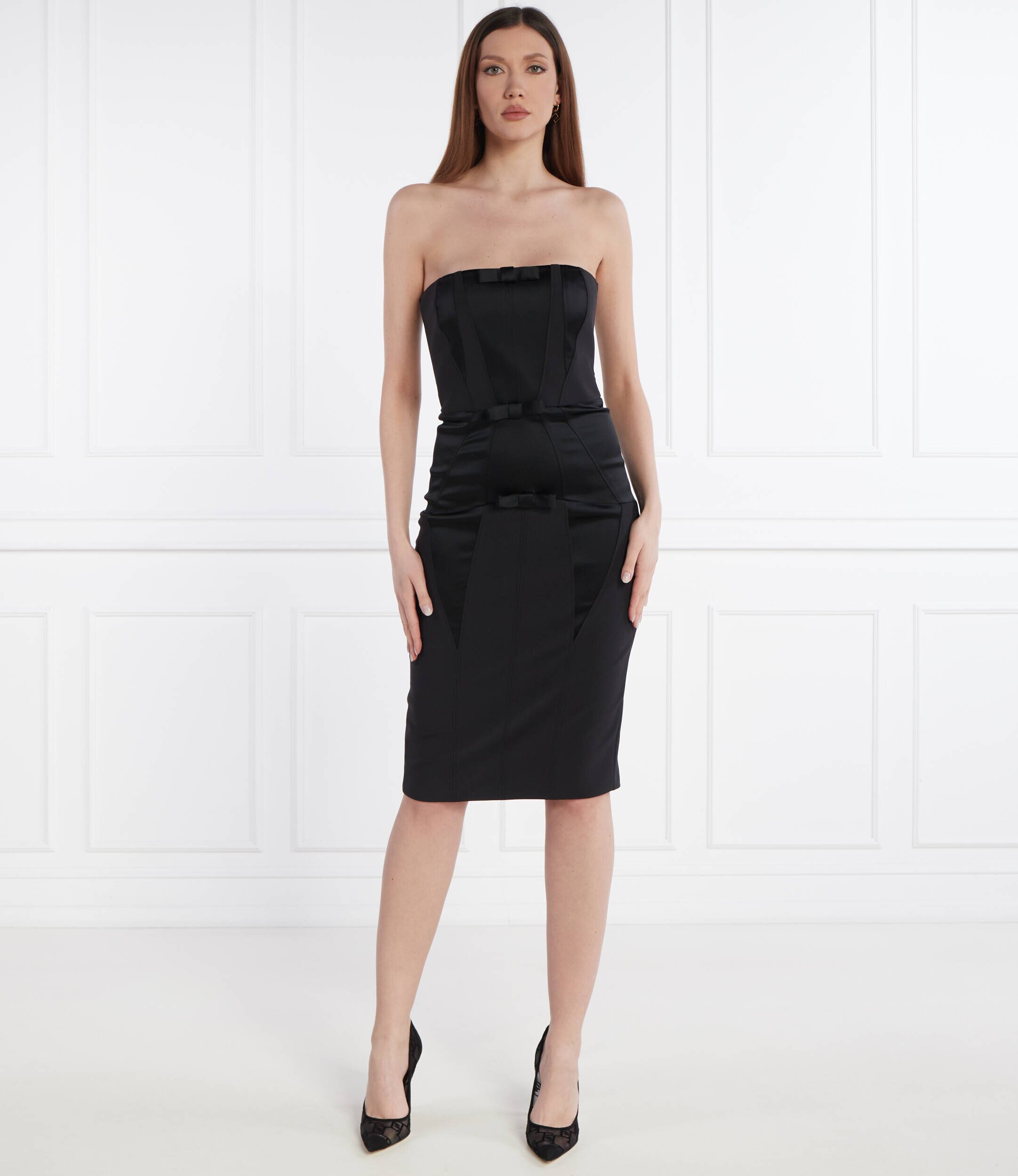 Elisabetta Franchi De satin rochie