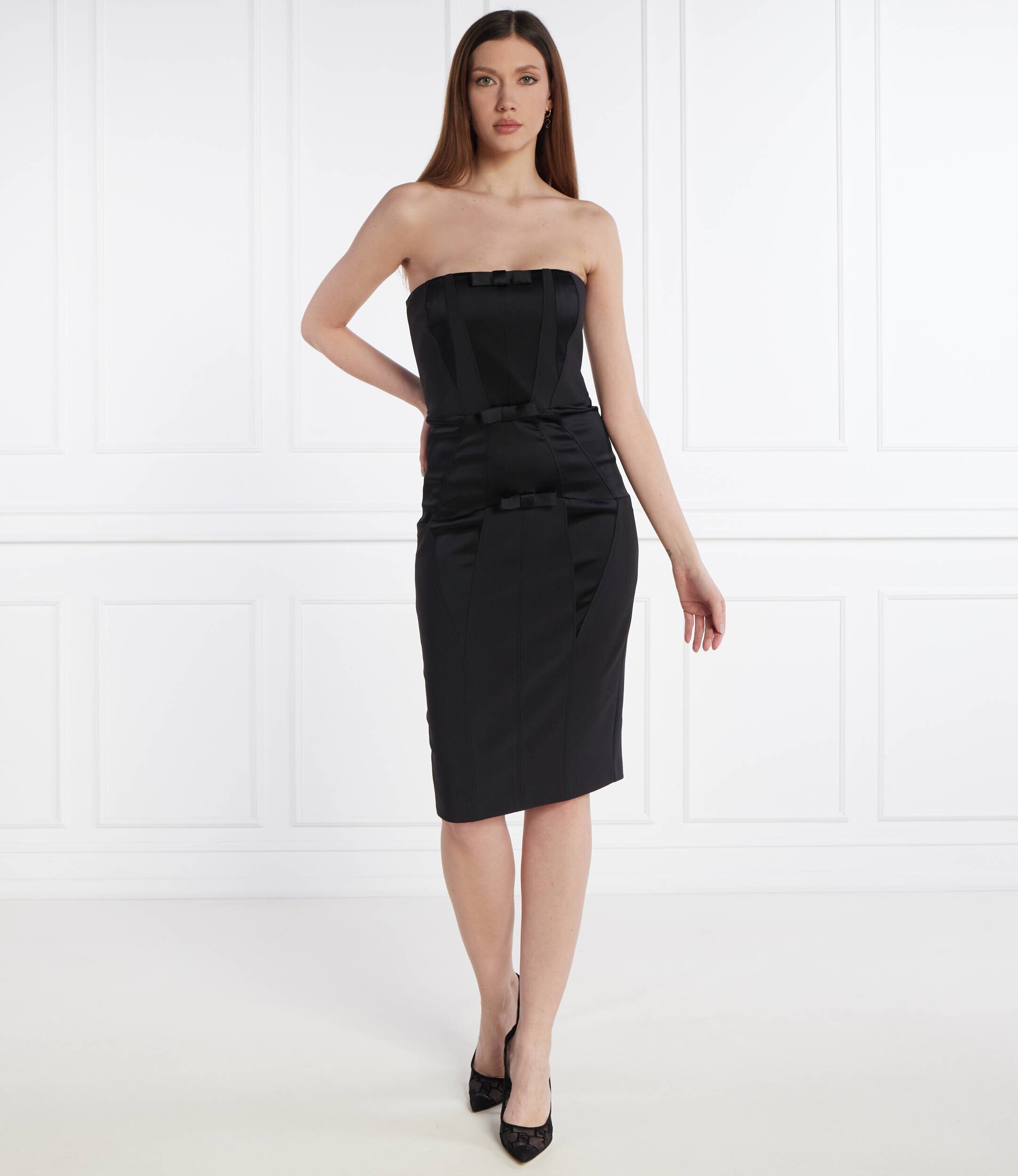 Elisabetta Franchi De satin rochie