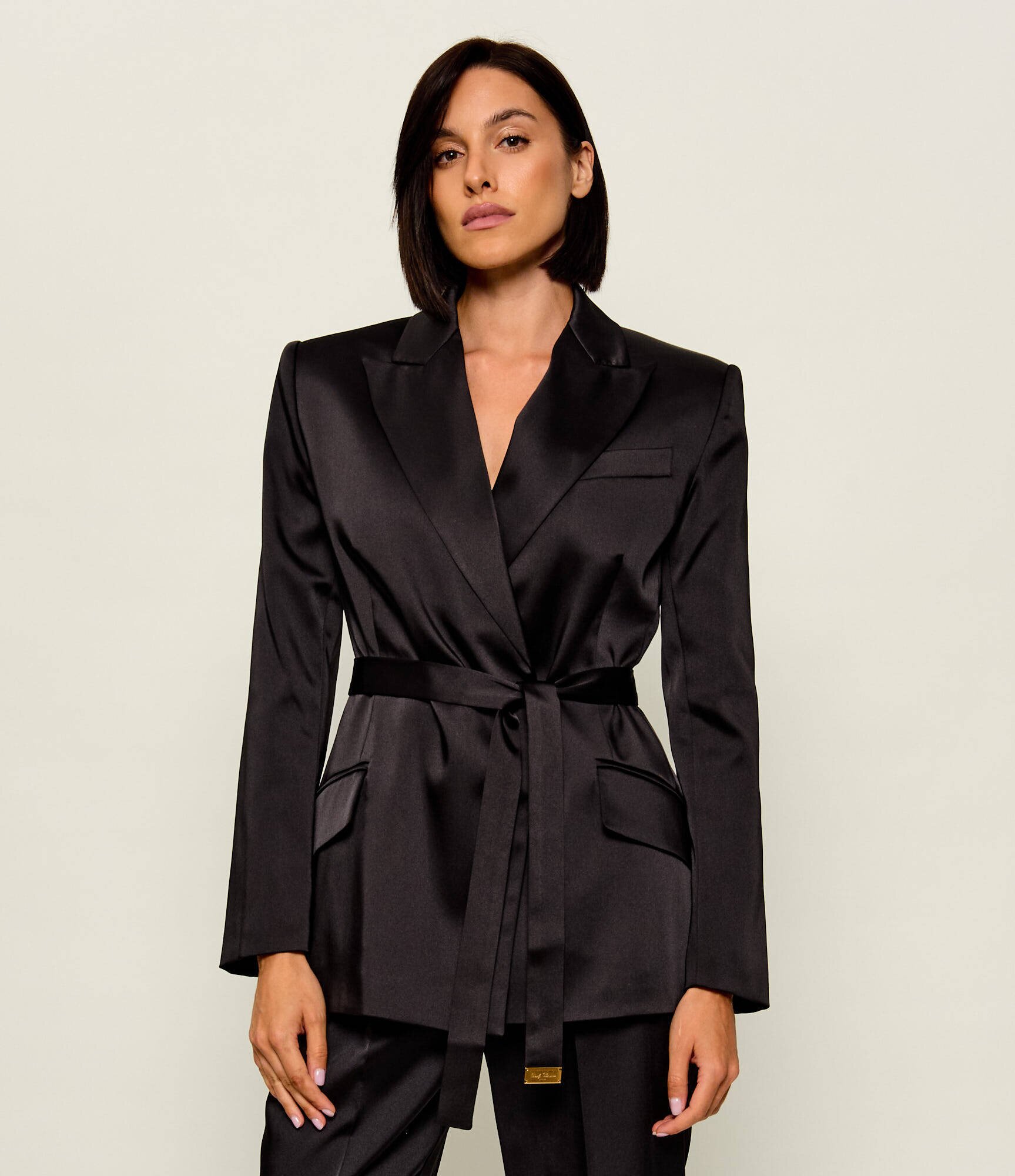 Elisabetta Franchi De satin sacou | regular fit