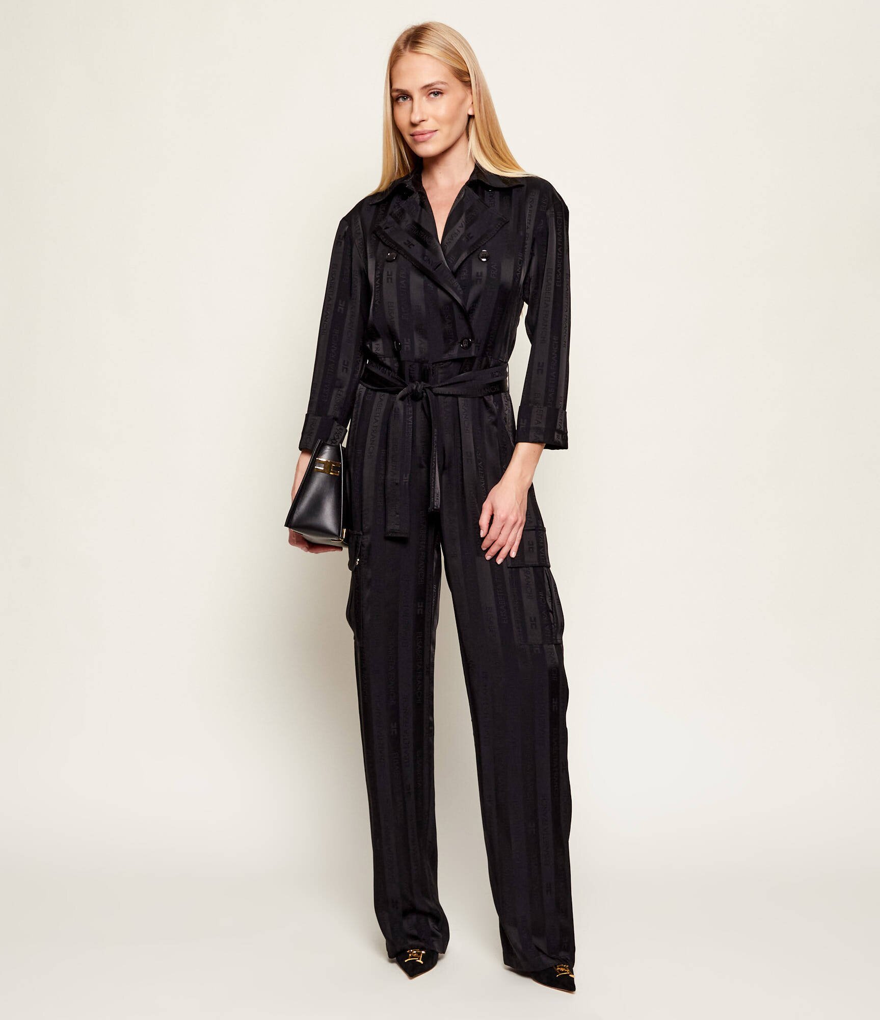 Elisabetta Franchi De satin salopetă | regular fit