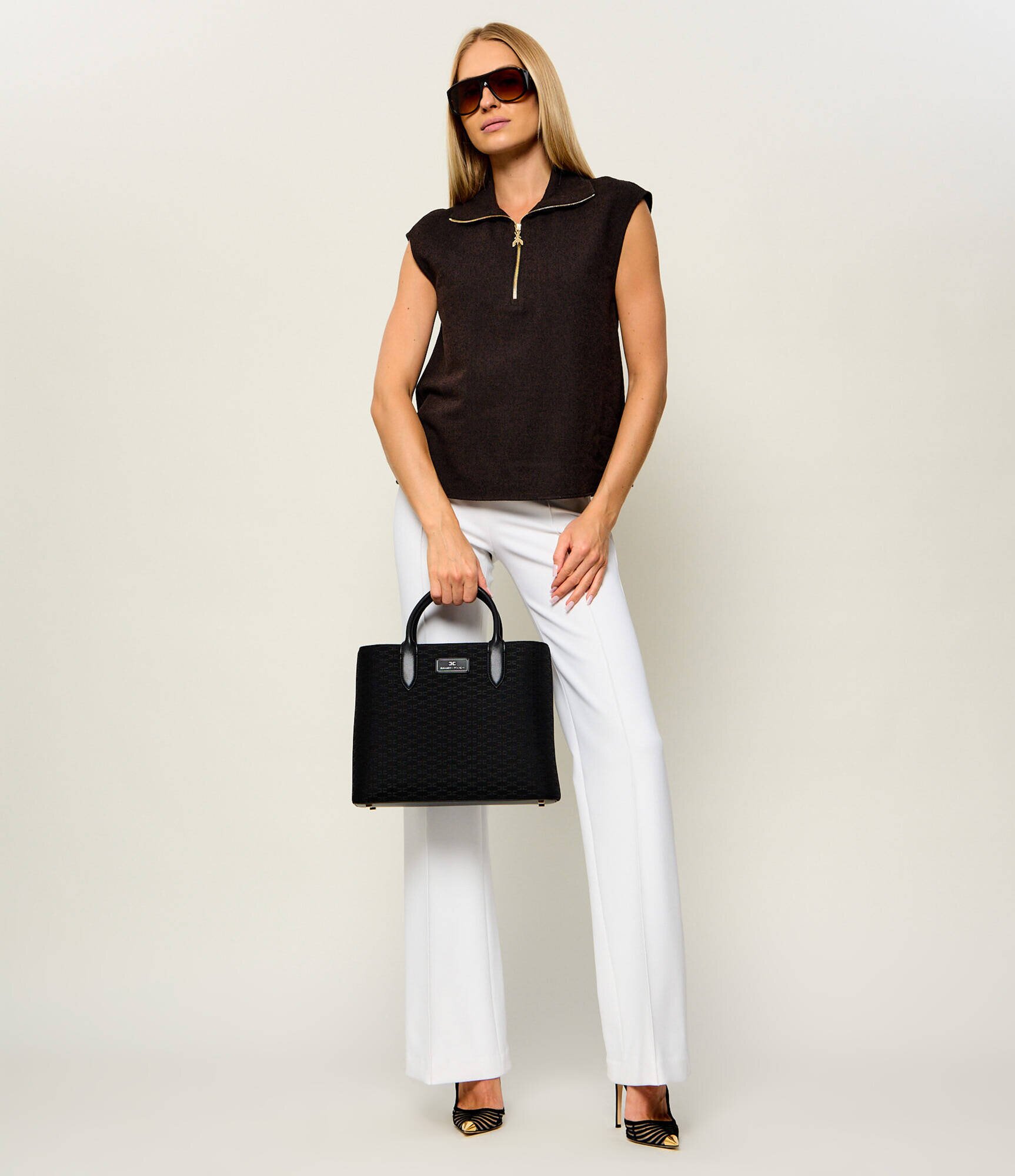 Elisabetta Franchi Geantă shopper + borsetă