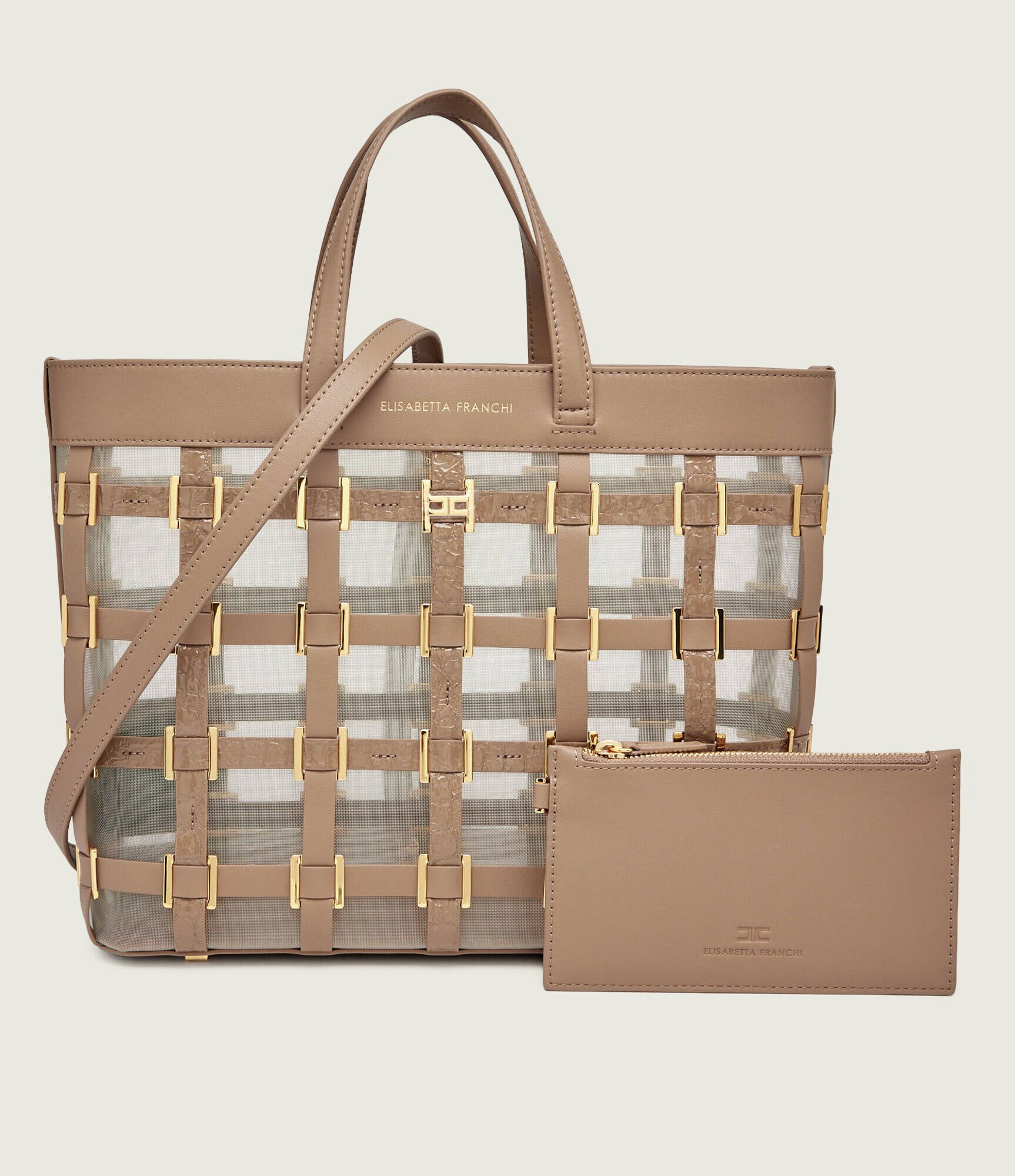 Elisabetta Franchi Geantă shopper + borsetă