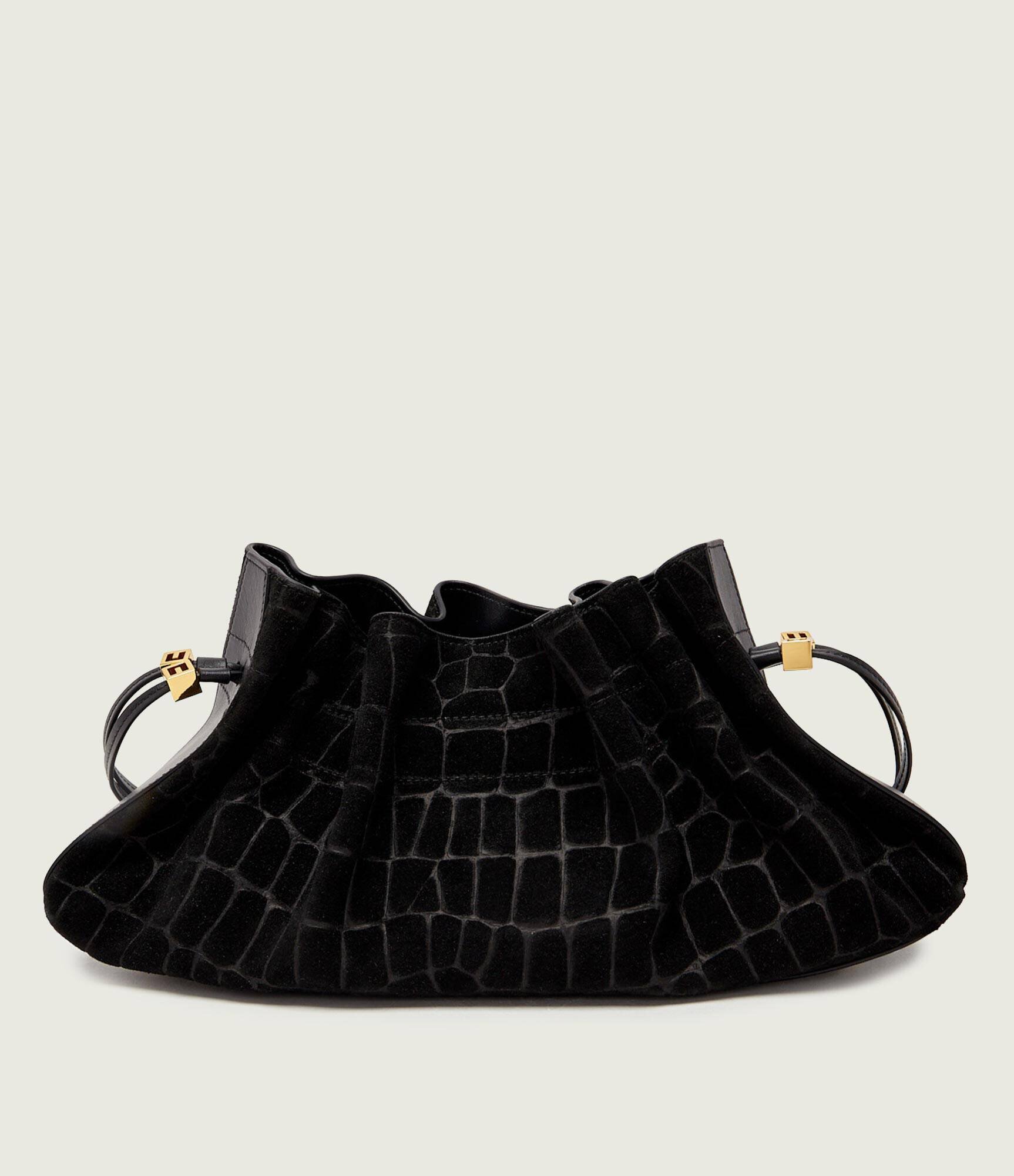 Elisabetta Franchi Geantă tip sac + borsetă | piele întoarsă