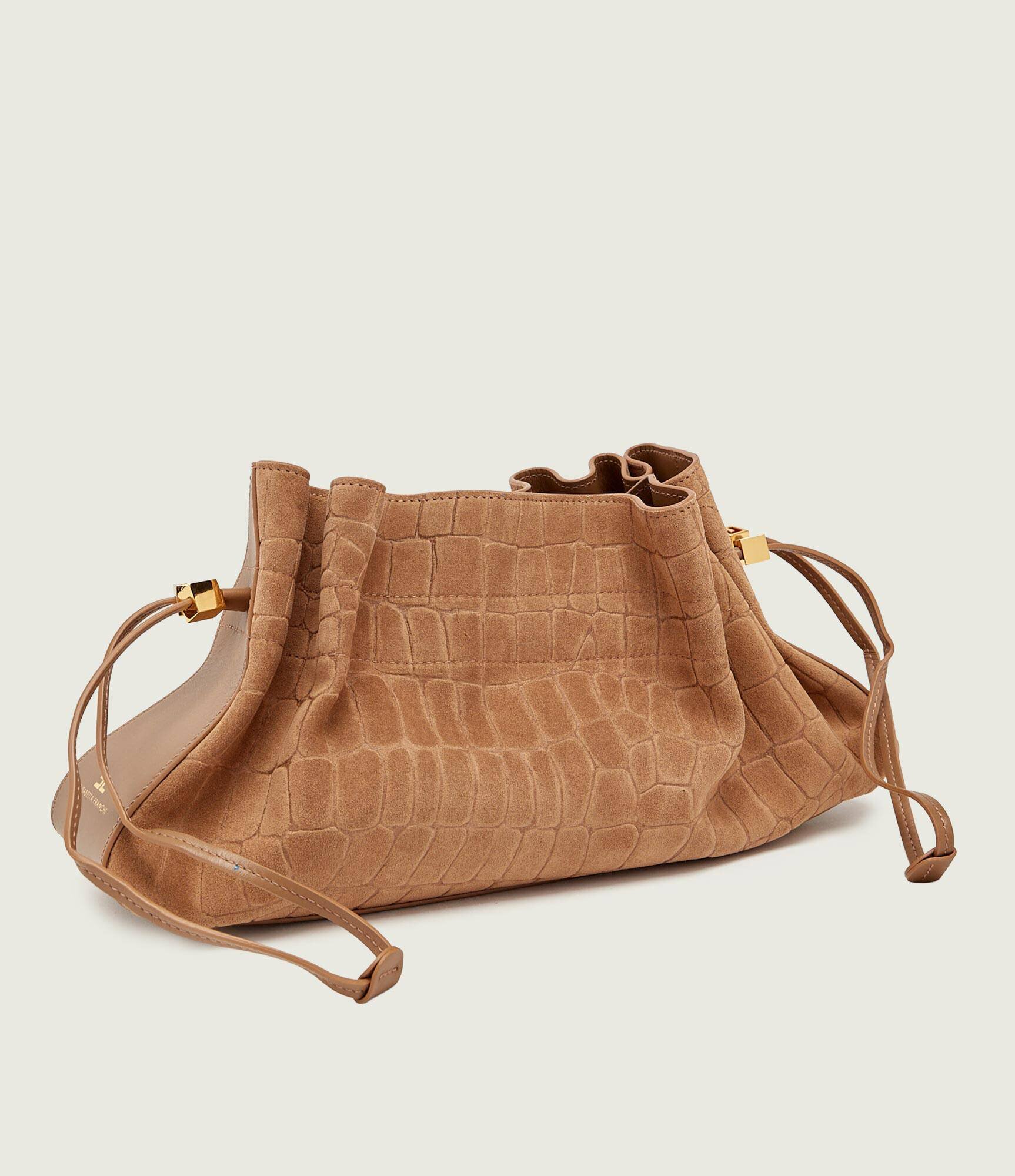 Elisabetta Franchi Geantă tip sac + borsetă | piele întoarsă