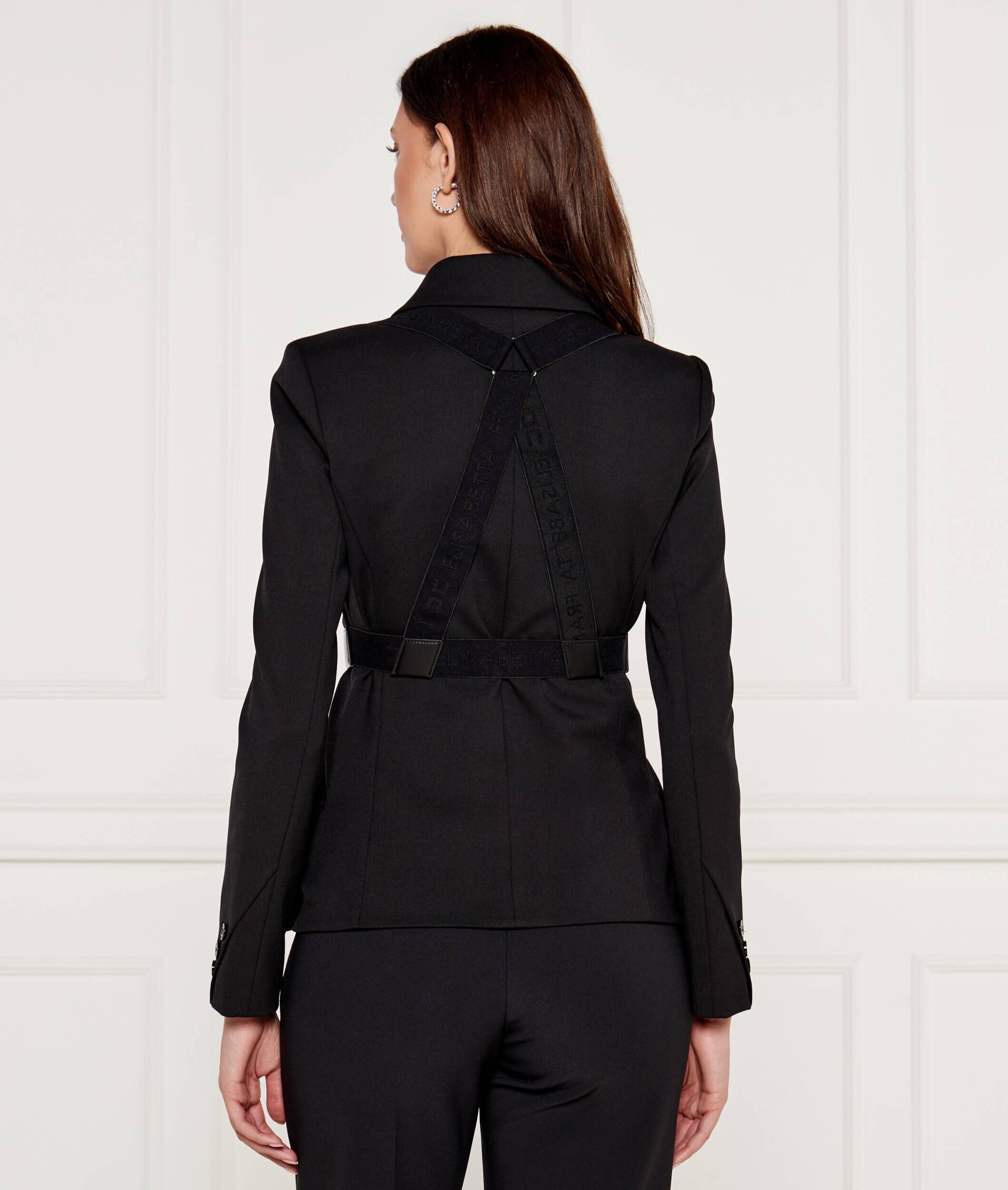 Elisabetta Franchi Jachetă | Slim Fit cu adaos de lână