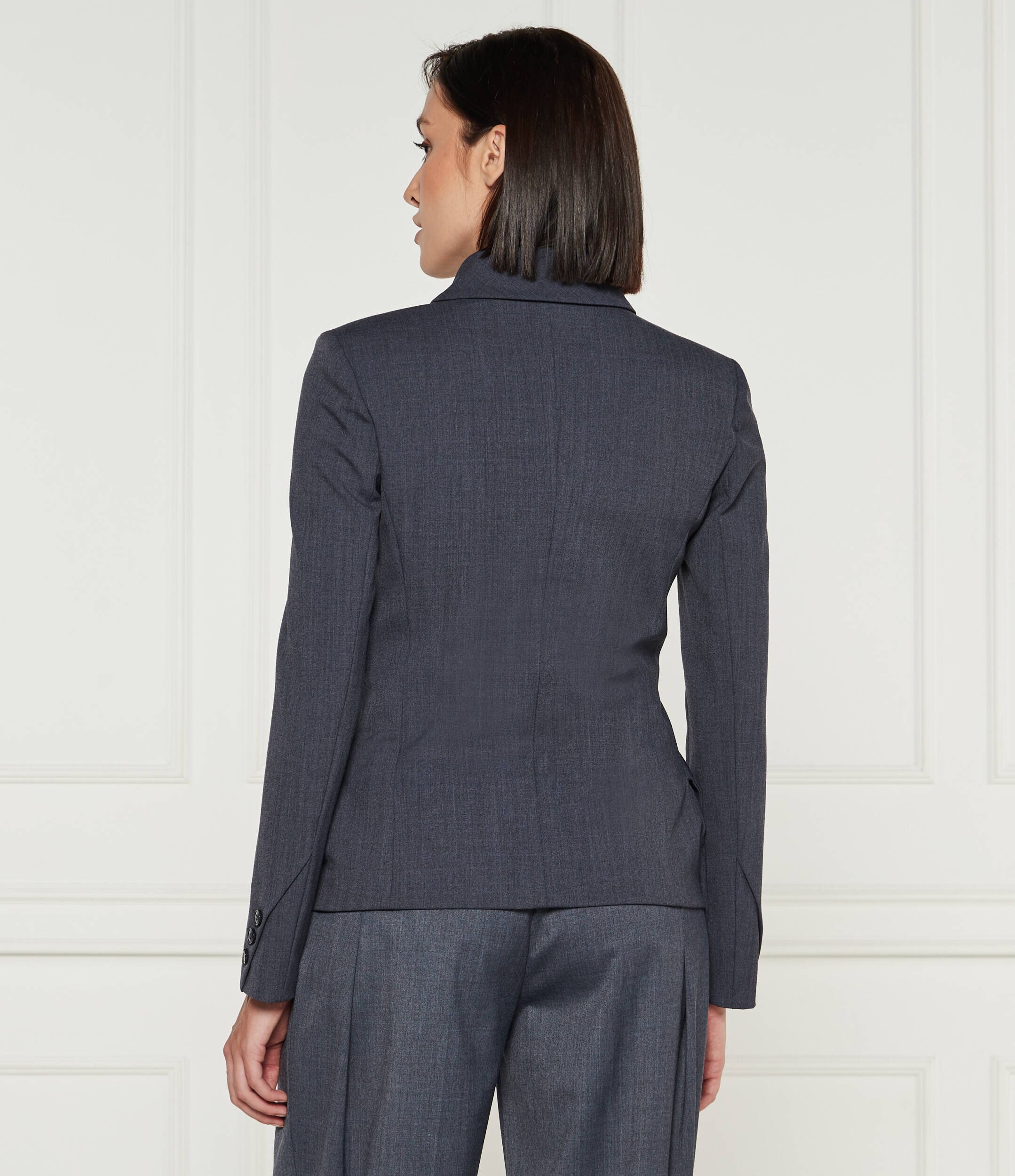 Elisabetta Franchi Jachetă | Slim Fit cu adaos de lână