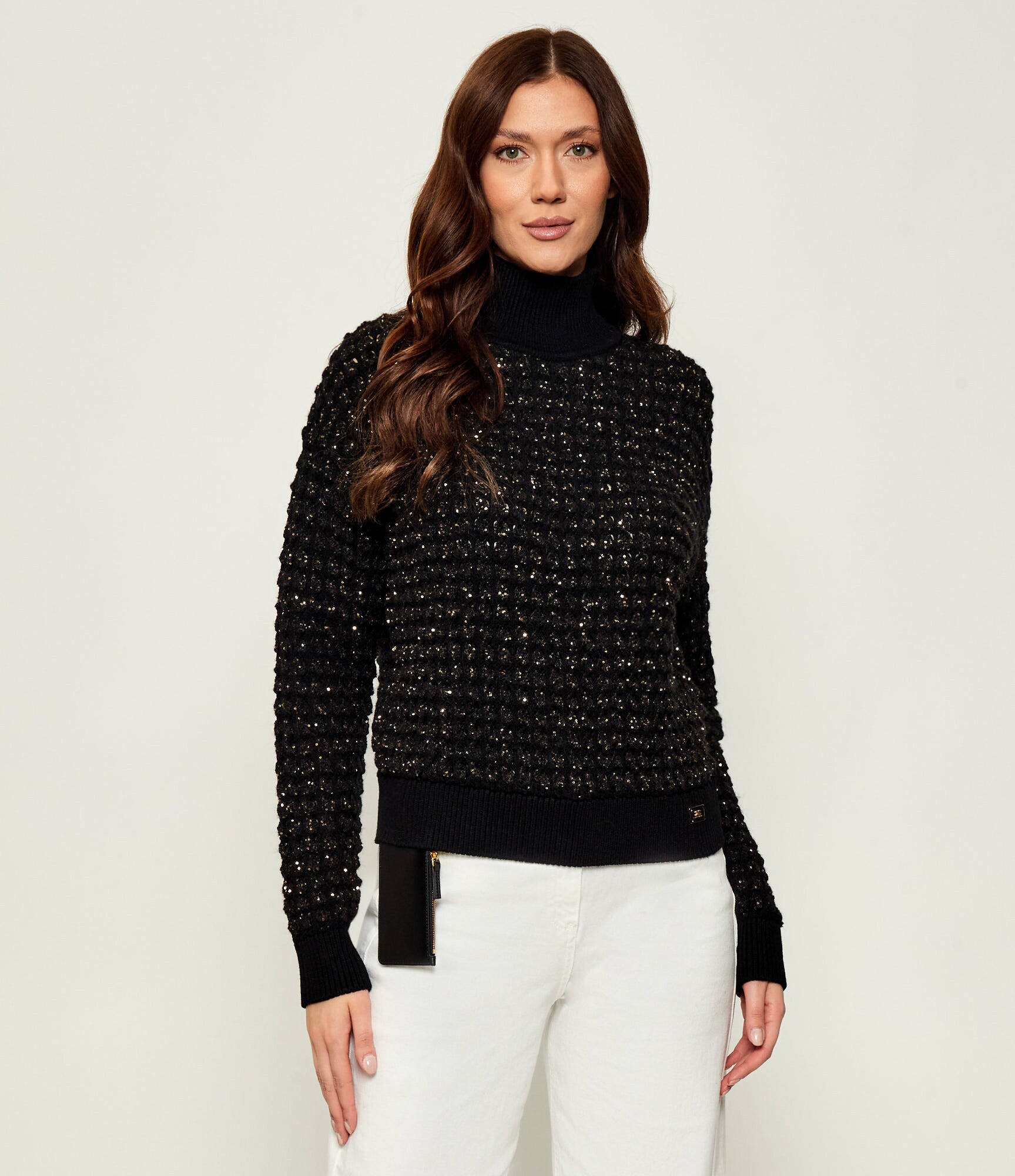 Elisabetta Franchi Maletă | regular fit cu adaos de lână