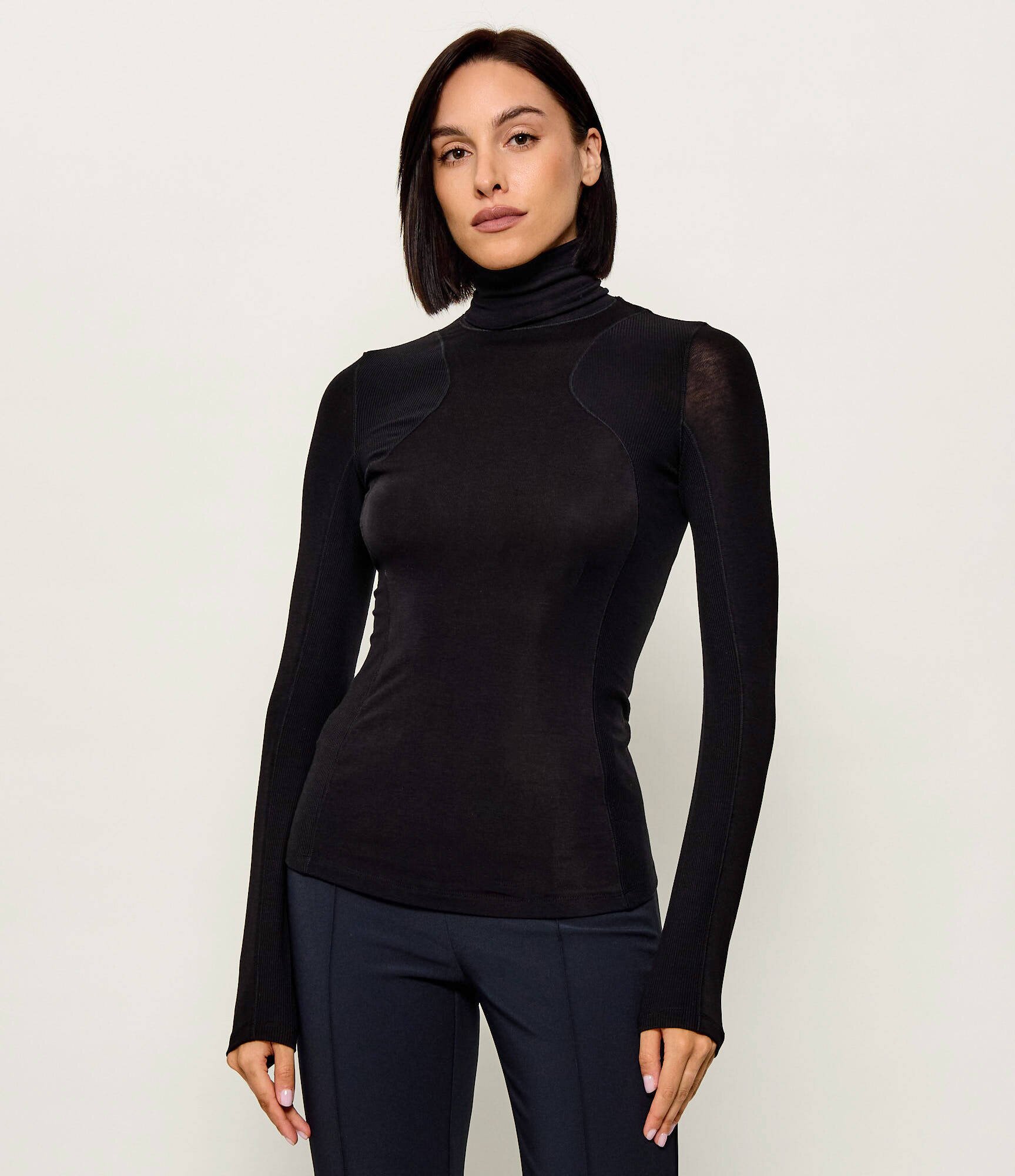 Elisabetta Franchi Maletă | Slim Fit cu adaos de lână
