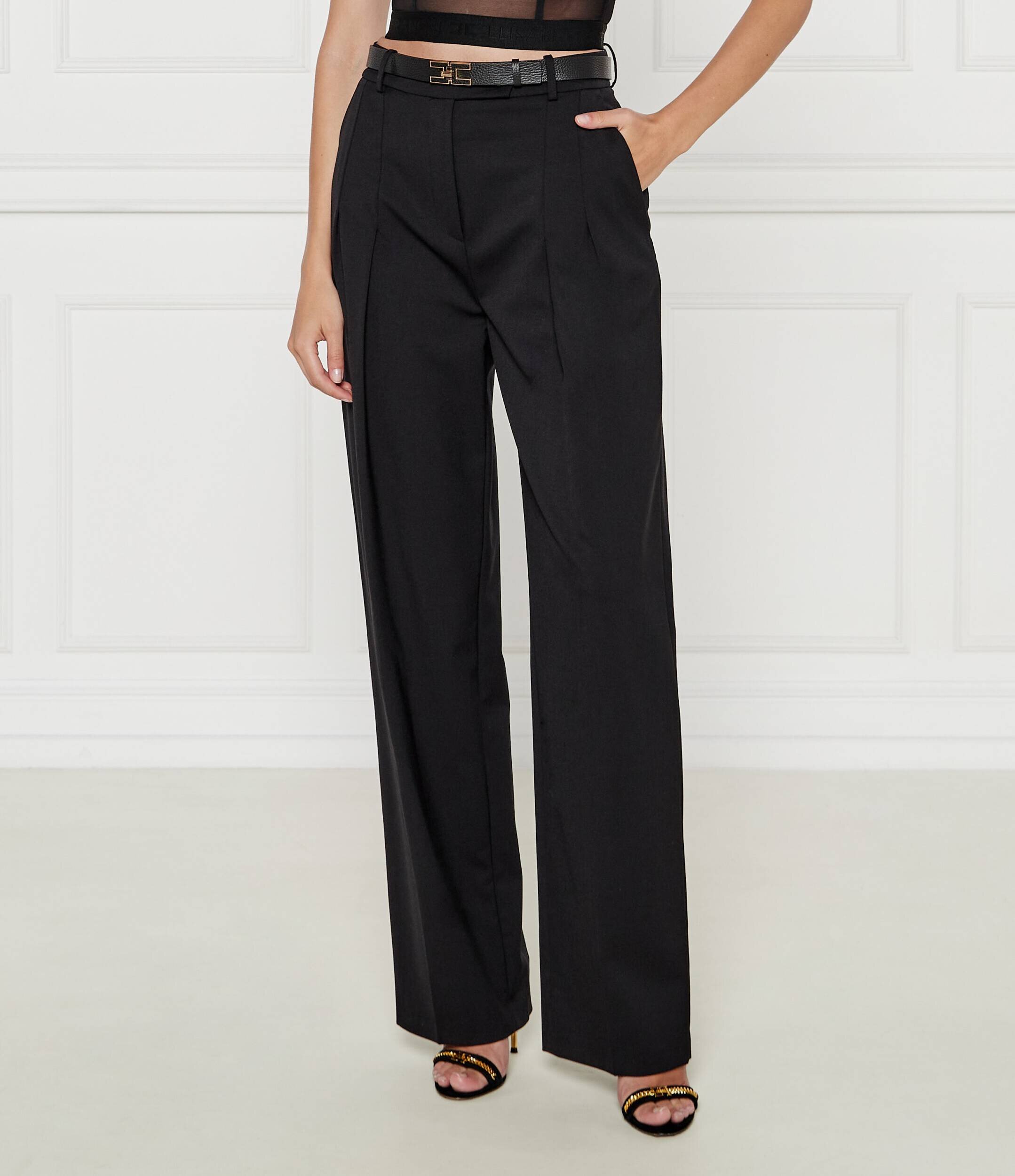 Elisabetta Franchi Pantaloni cu adaos de lână | regular fit