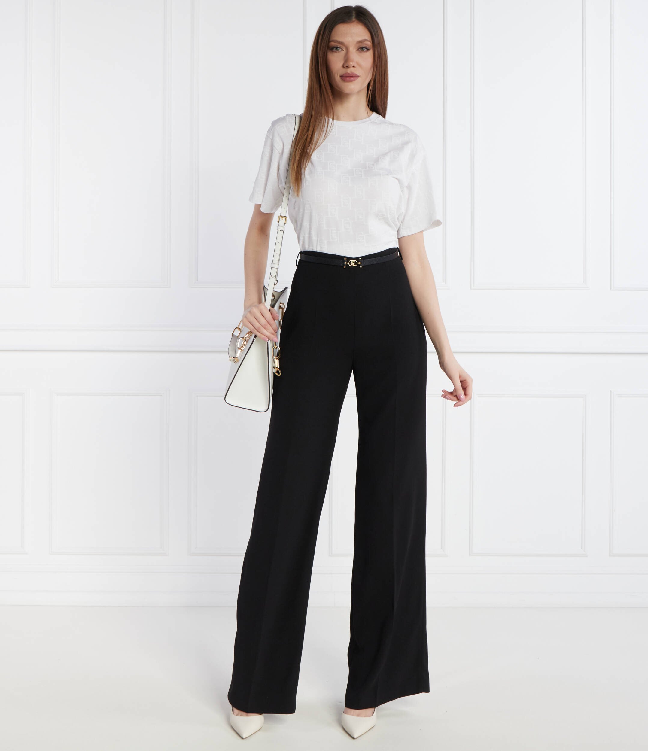 Elisabetta Franchi Pantaloni cu cordon | Loose fit