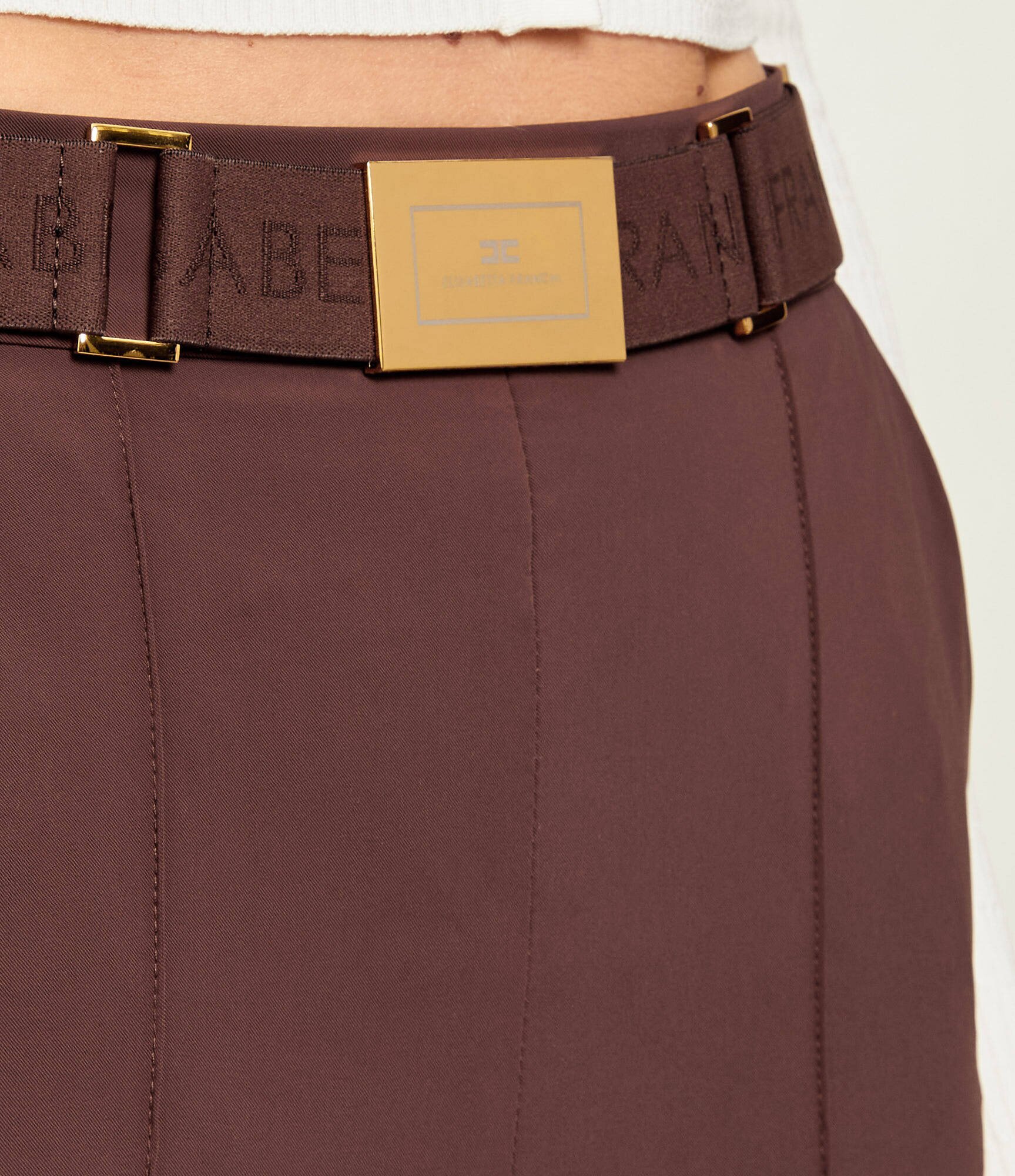 Elisabetta Franchi Pantaloni cu cordon | Slim Fit