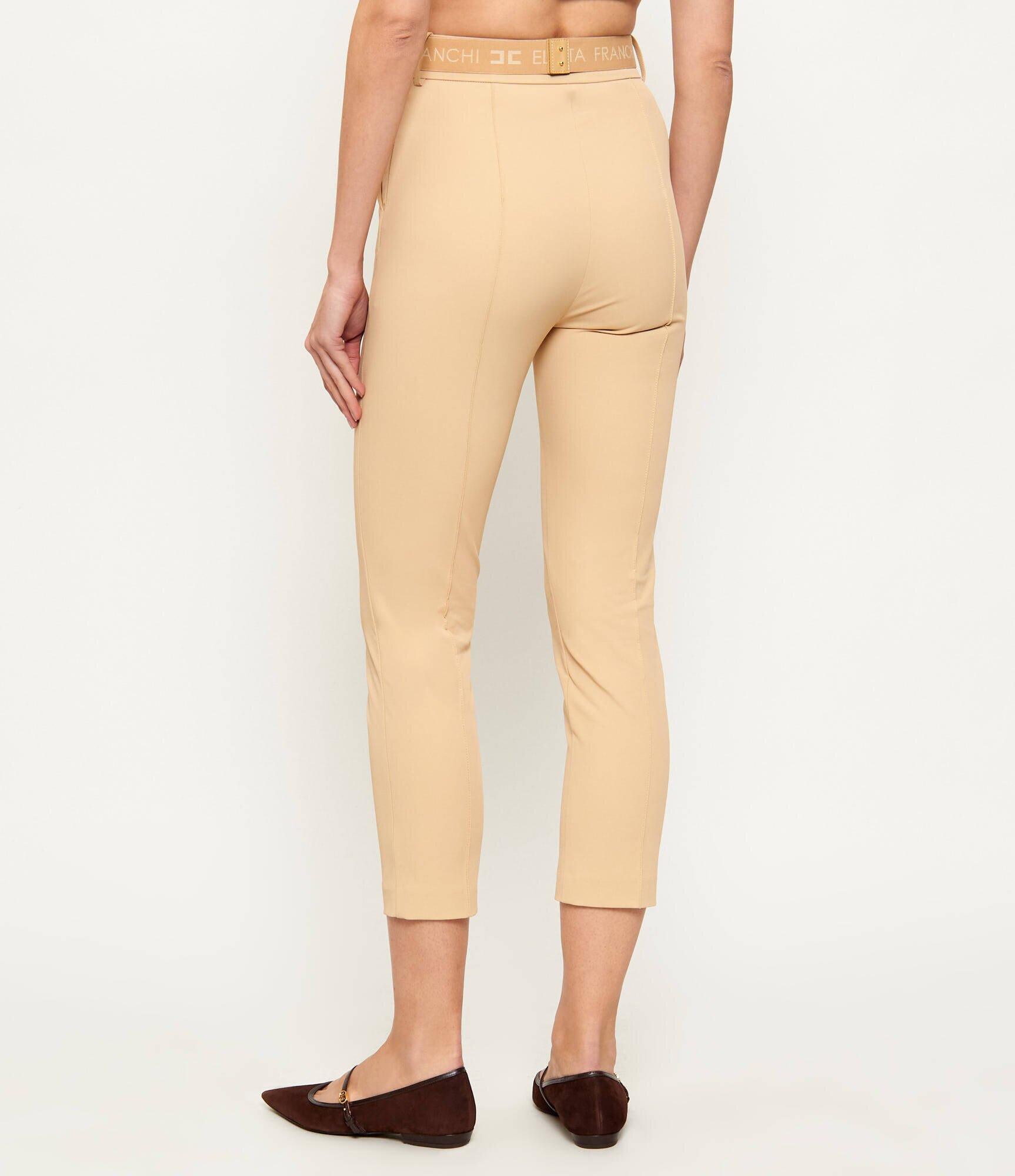 Elisabetta Franchi Pantaloni cu cordon | Slim Fit